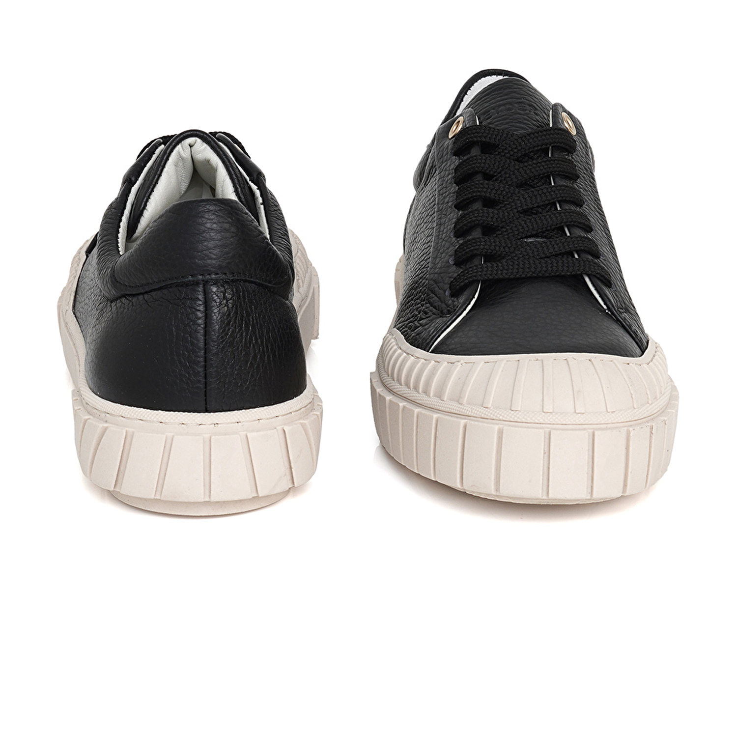Kadın Siyah Hakiki Deri Sneaker Ayakkabı 3Y2SA50765-7