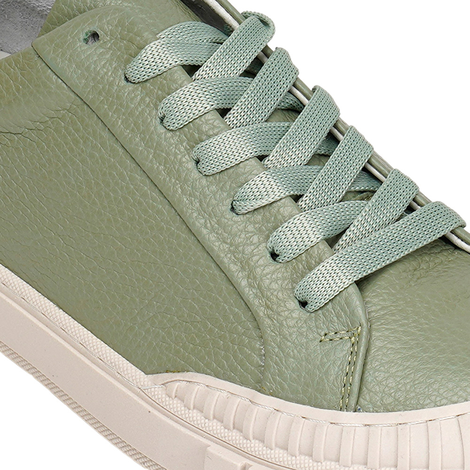 Kadın Yeşil Hakiki Deri Sneaker Ayakkabı 3Y2SA50765-5