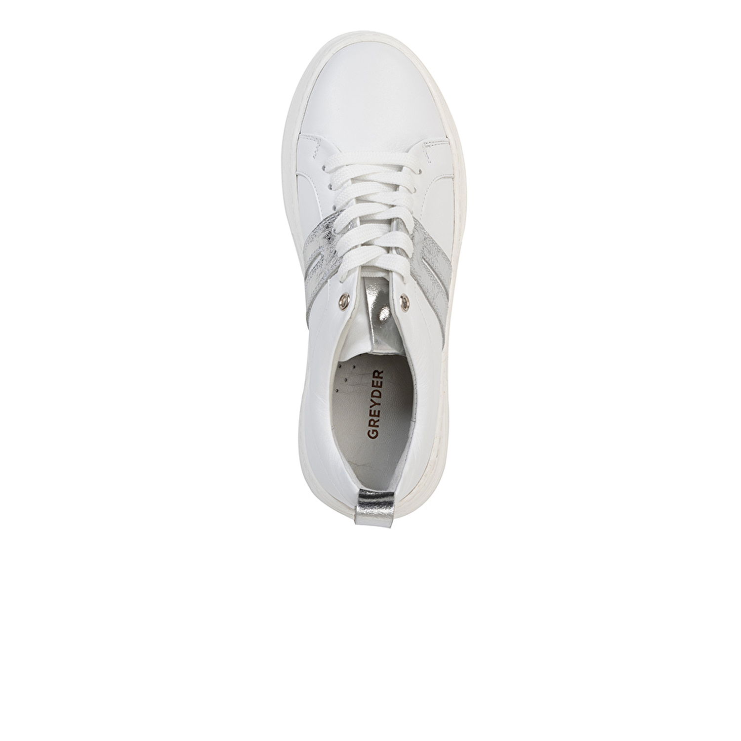 Kadın Beyaz Hakiki Deri Sneaker Ayakkabı 3Y2SA50766-3