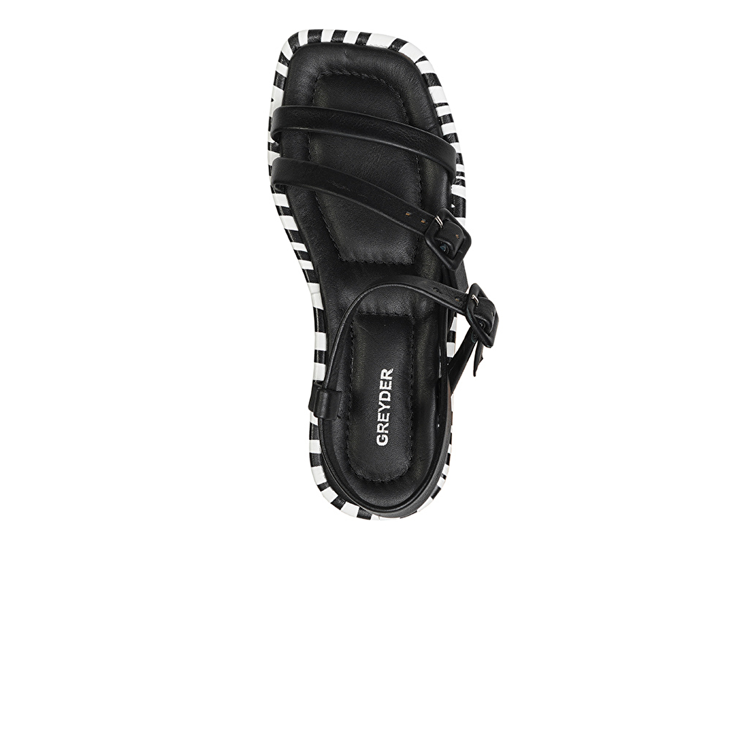 Kadın Siyah Hakiki Deri Sandalet 3Y2YS50758-3