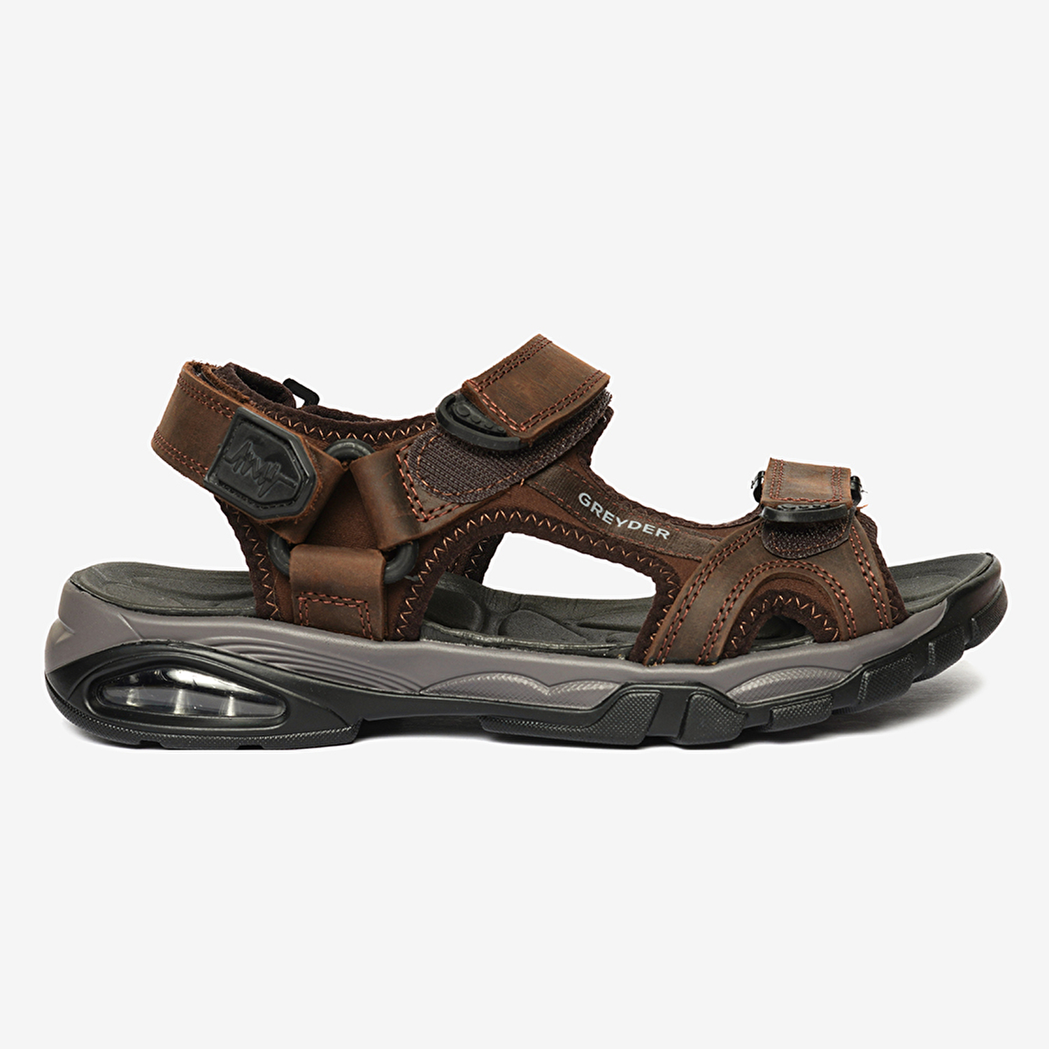 Erkek Kahverengi Hakiki Deri Sandalet 4Y1CS14520-2