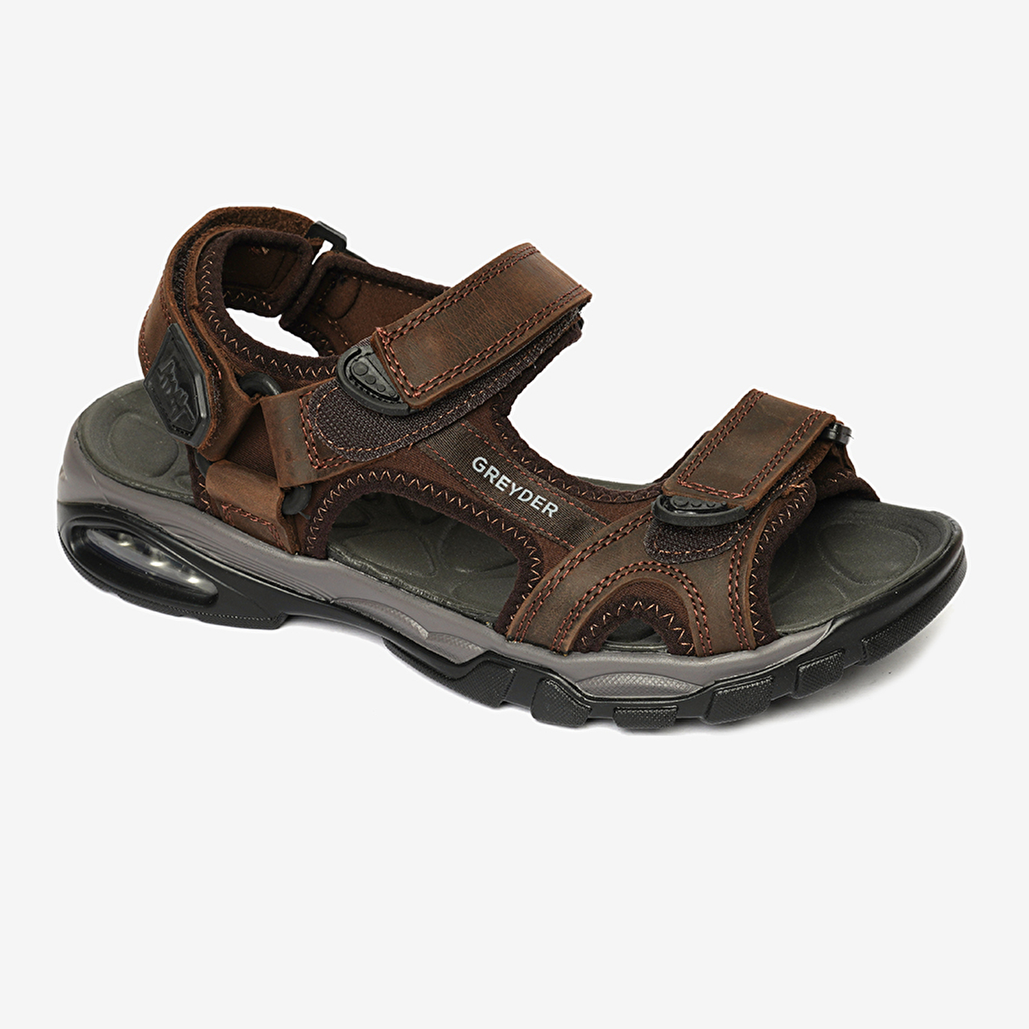 Erkek Kahverengi Hakiki Deri Sandalet 4Y1CS14520-1