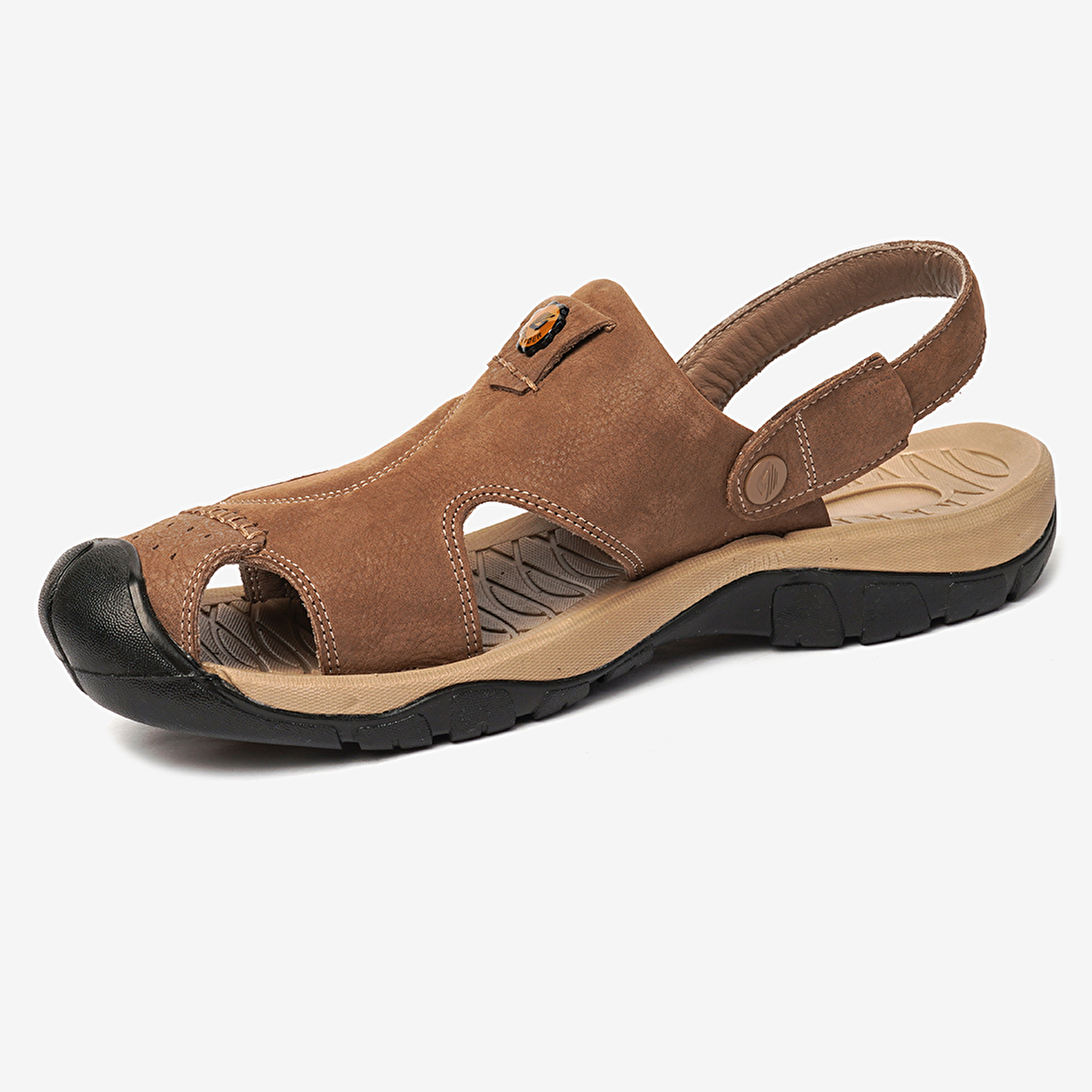 Erkek Kum Hakiki Deri Sandalet 4Y1CS14631-5