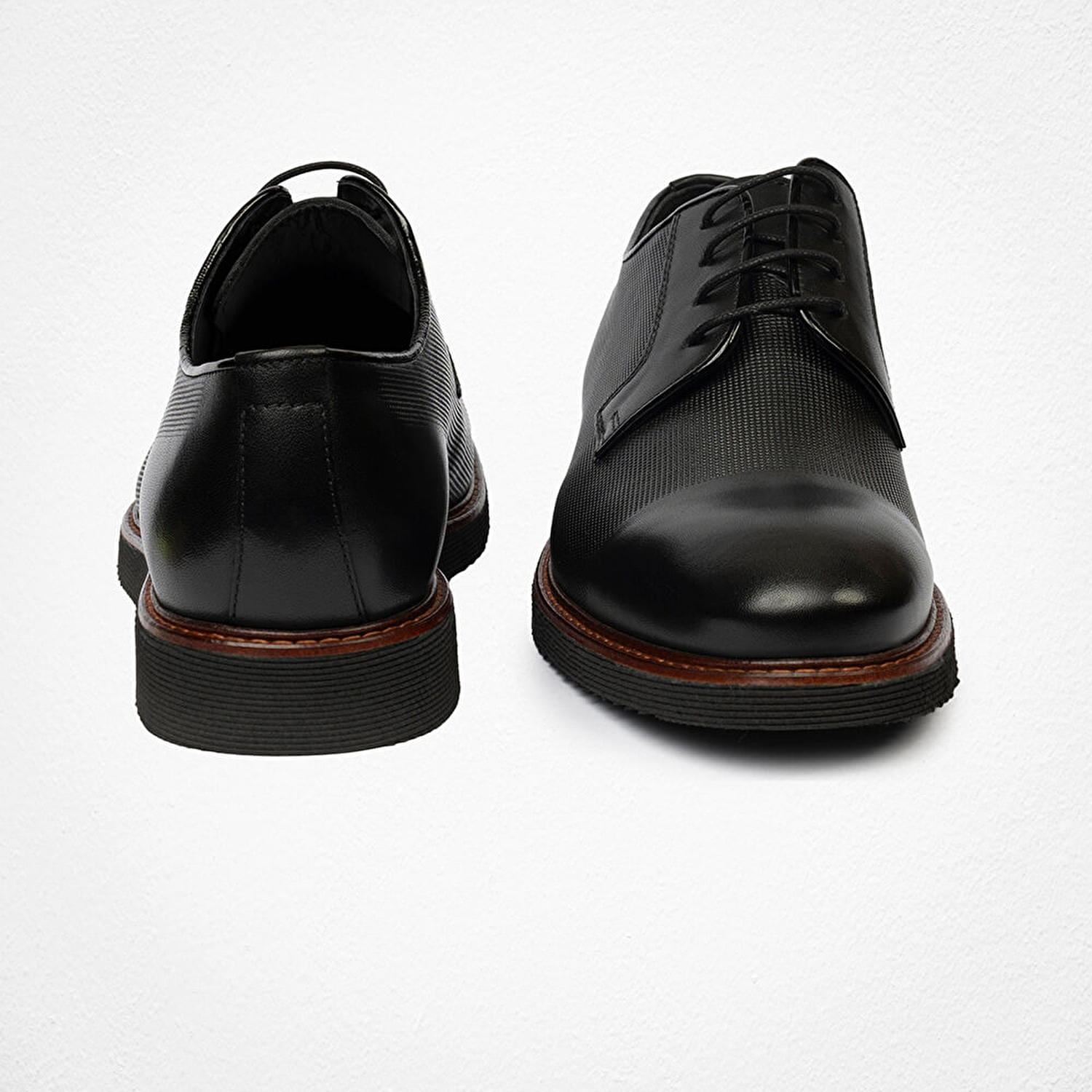 Erkek Siyah Hakiki Deri Klasik Ayakkabı 4Y1KA62172-7