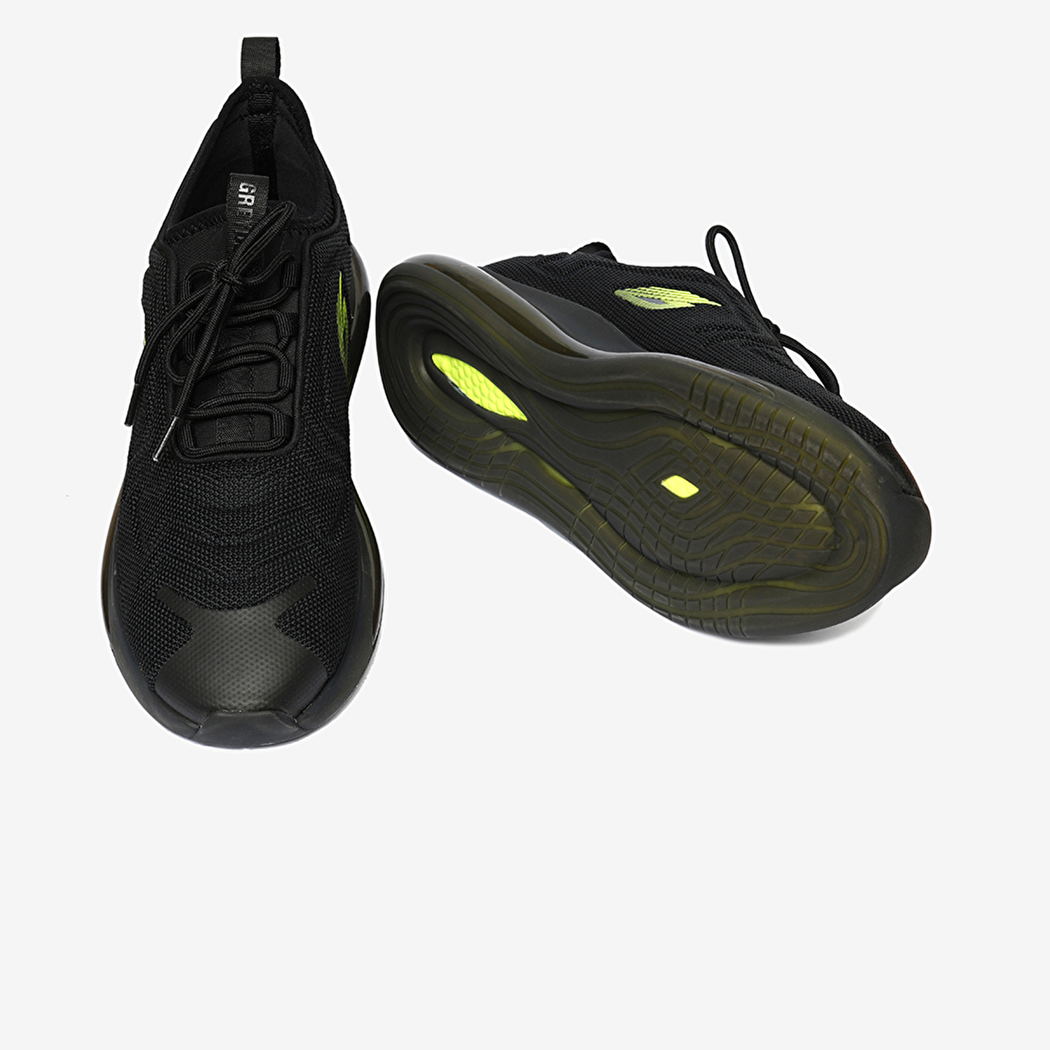 Erkek Siyah Yeşil Hakiki Deri Spor Ayakkabı 4Y1SA14731-6
