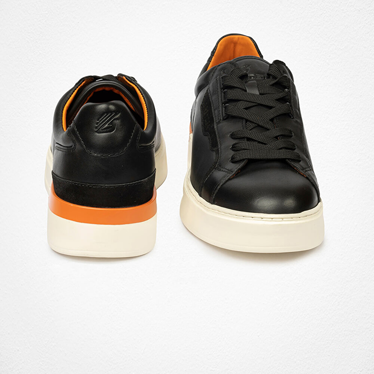 Erkek Siyah Hakiki Deri Sneaker Ayakkabı 4Y1SA17430-7