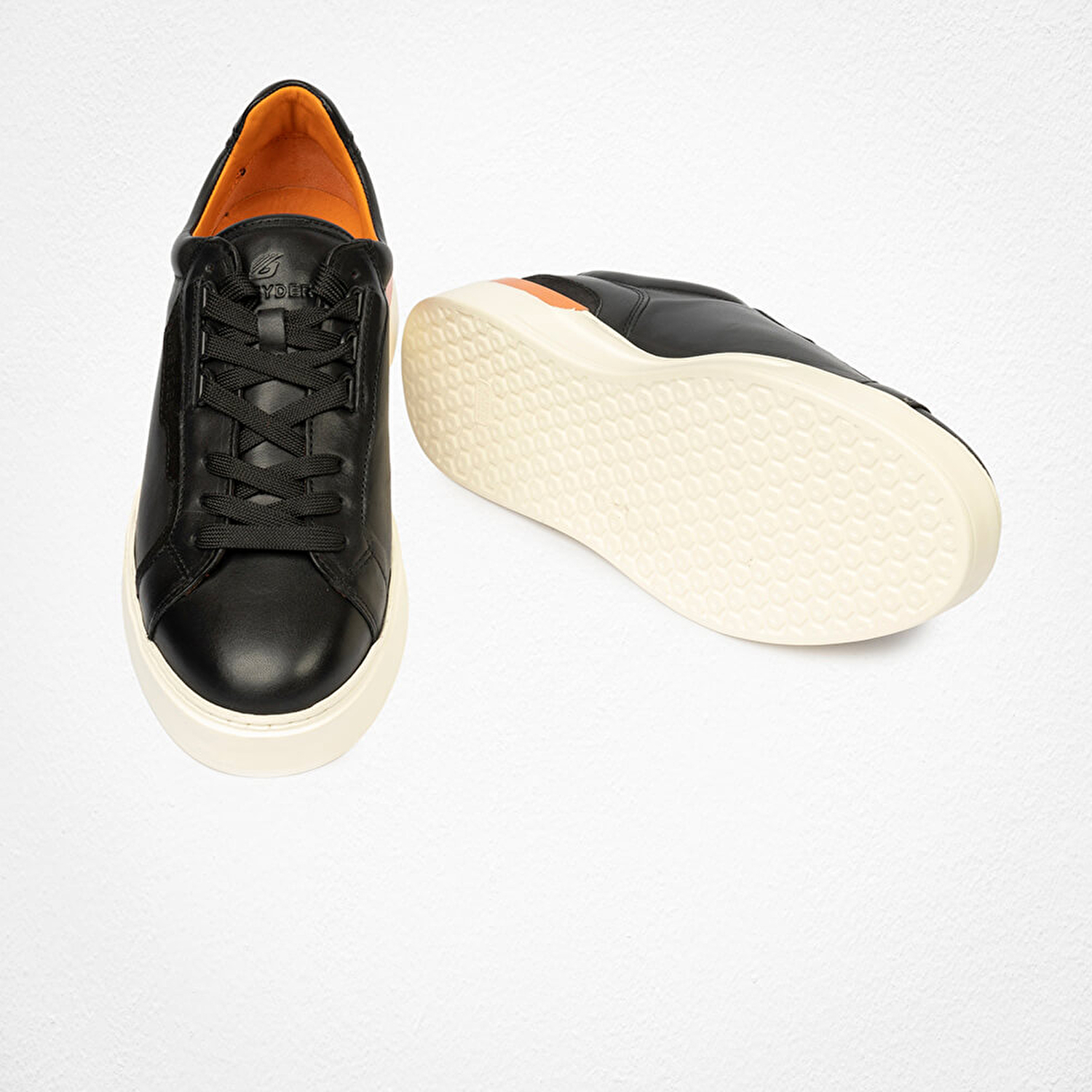 Erkek Siyah Hakiki Deri Sneaker Ayakkabı 4Y1SA17430-6