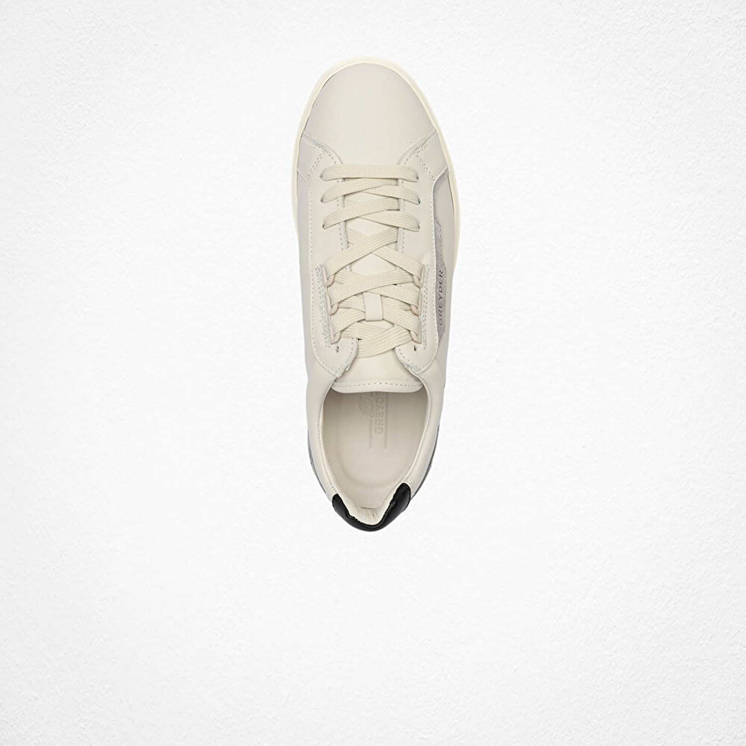 Erkek Kirli Beyaz Hakiki Deri Sneaker Ayakkabı 4Y1SA17430-4