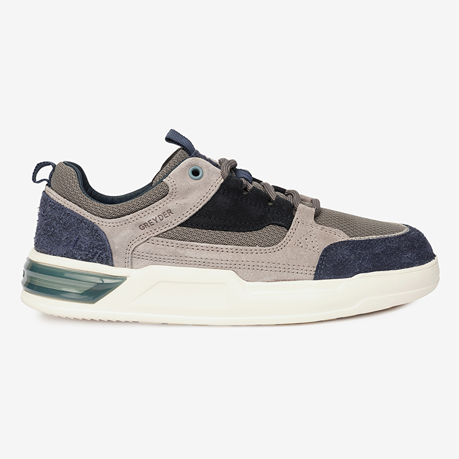 Erkek Lacivert Hakiki Deri Sneaker Ayakkabı 4Y1SA17481-2