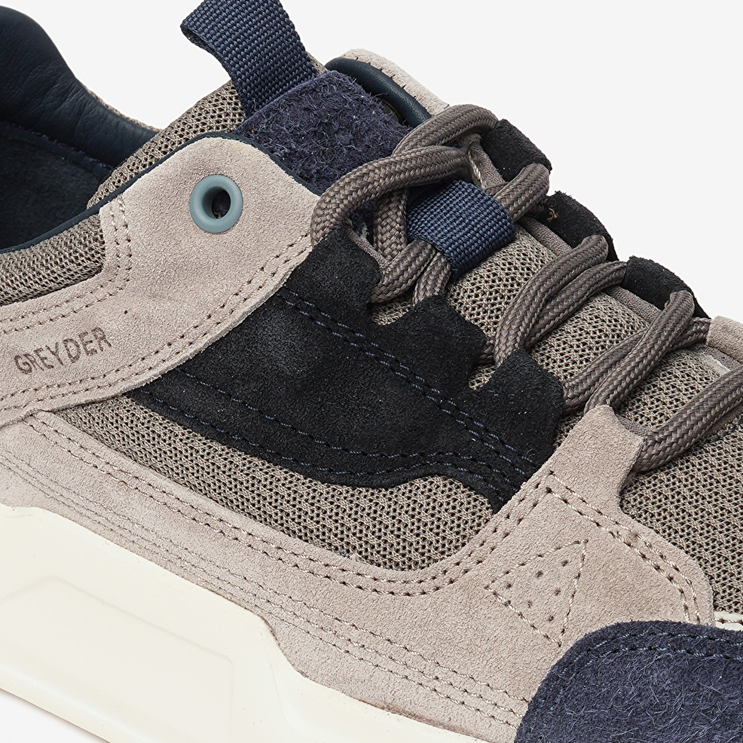 Erkek Lacivert Hakiki Deri Sneaker Ayakkabı 4Y1SA17481-5