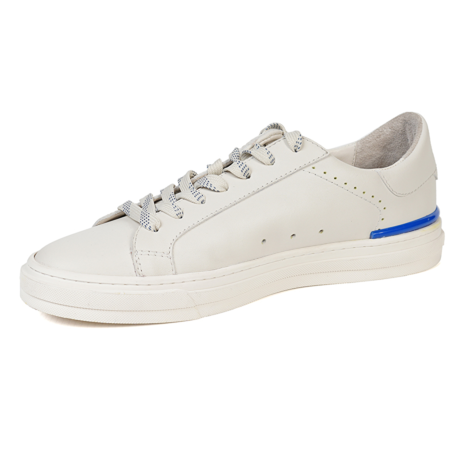 Erkek Beyaz Hakiki Deri Sneaker Ayakkabı 4Y1SA17490-2