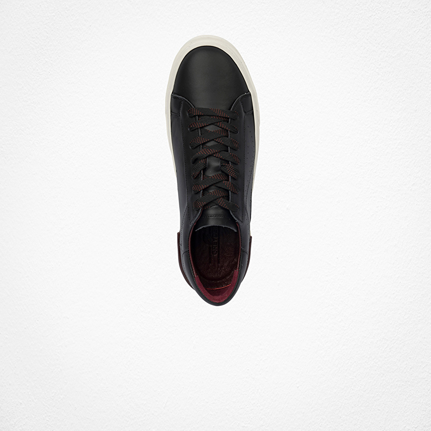 Erkek Siyah Hakiki Deri Sneaker Ayakkabı 4Y1SA17490-4