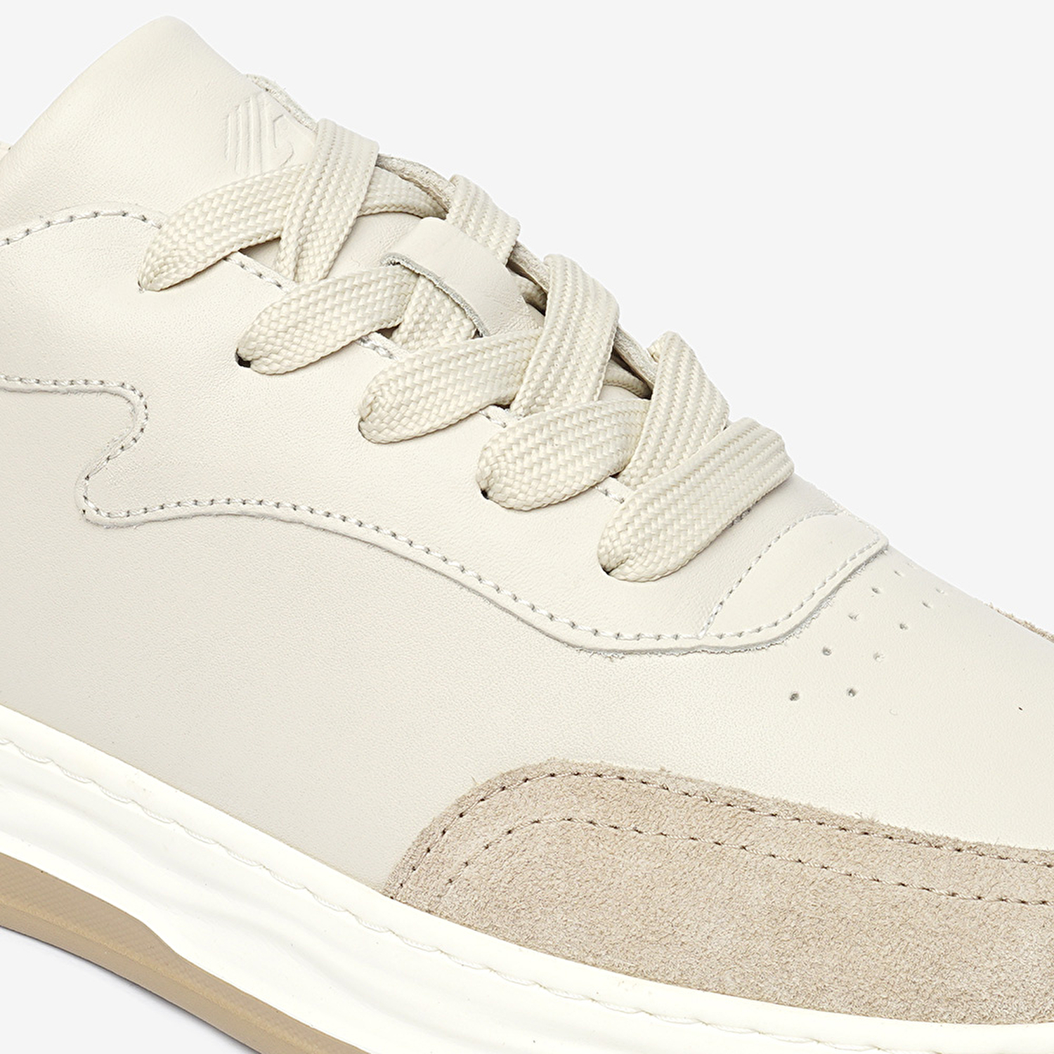 Erkek Açık Vizon Hakiki Deri Sneaker Ayakkabı 4Y1SA17511-5