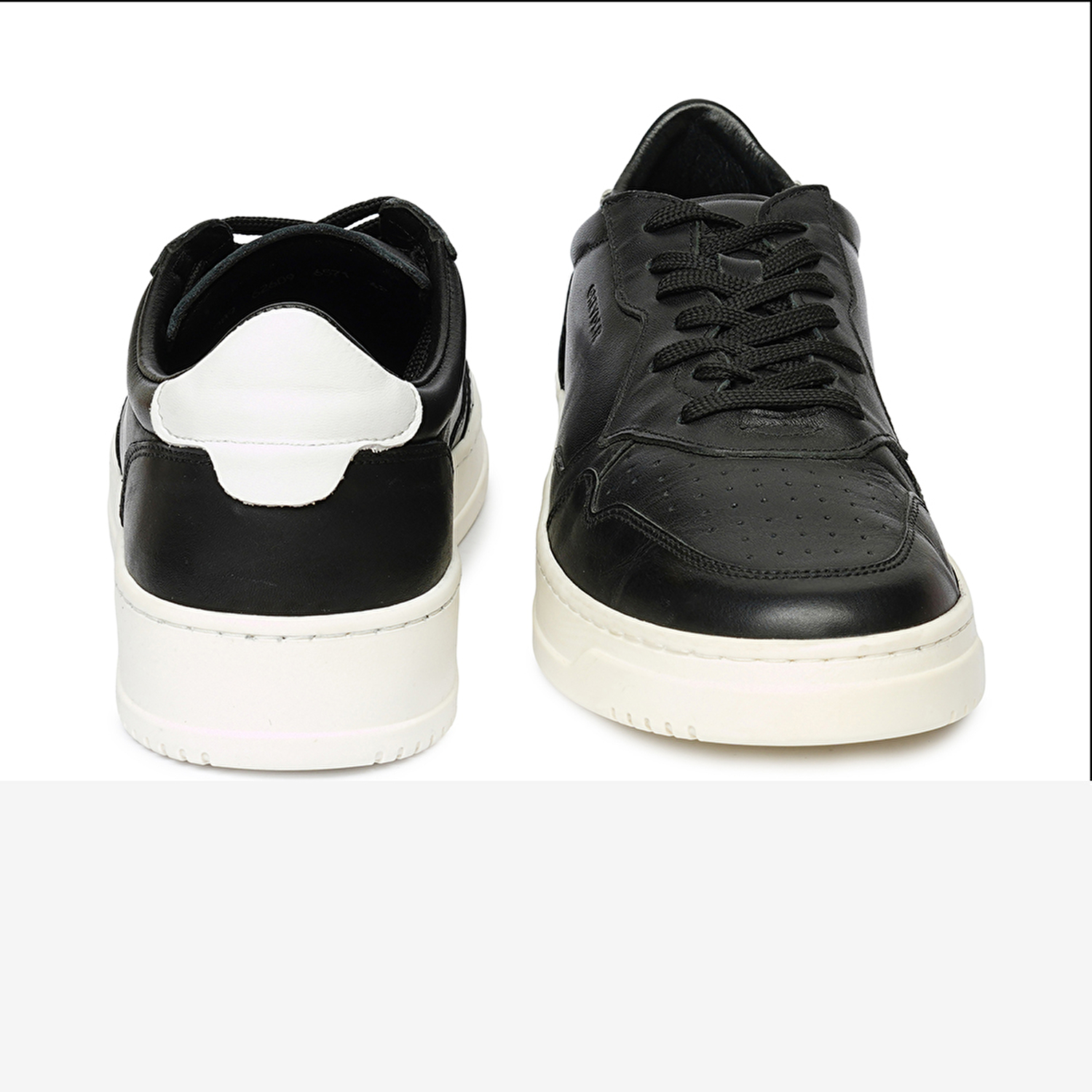 Erkek Siyah Hakiki Deri Sneaker  Ayakkabı 4Y1SA62609-7