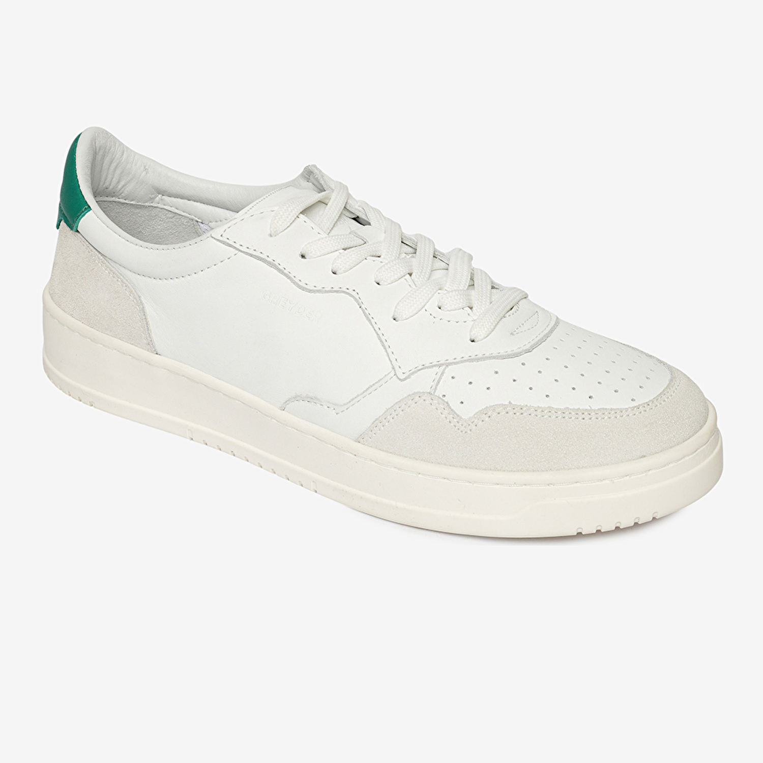 Erkek Beyaz Hakiki Deri Sneaker Ayakkabı 4Y1SA62609-1