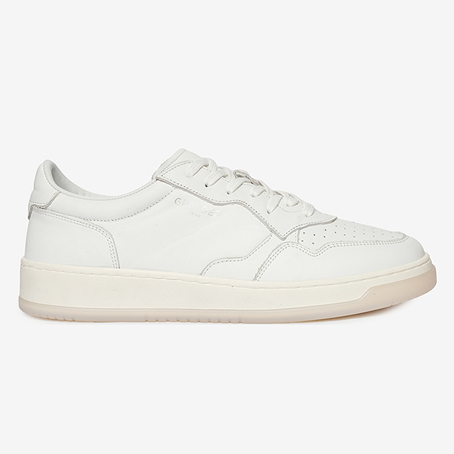 Erkek Kırık Beyaz Hakiki Deri Sneaker Ayakkabı 4Y1SA62609-2