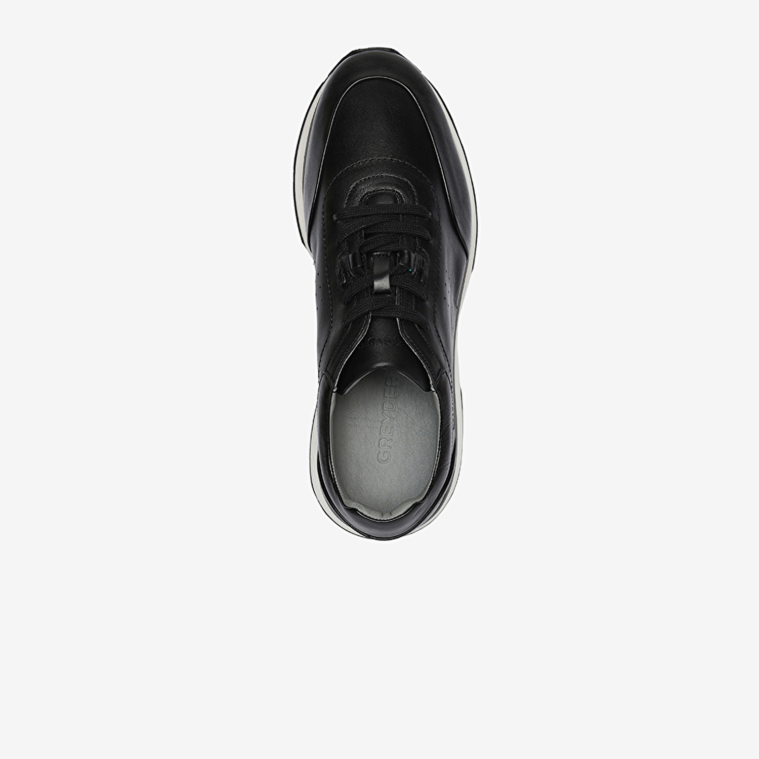 Erkek Siyah Hakiki Deri Sneaker Ayakkabı 4Y1SA64509-4