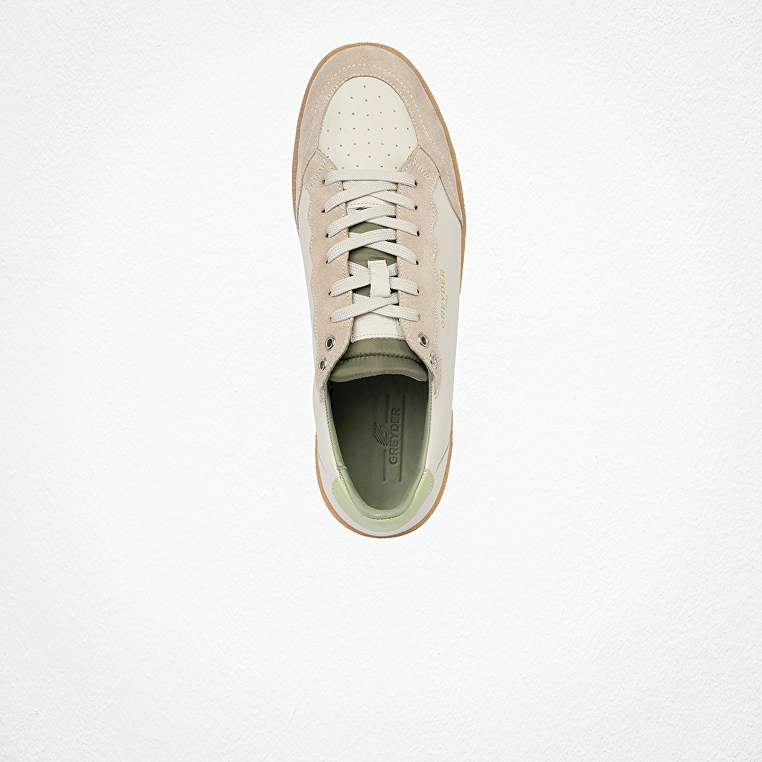 Erkek Bej Hakiki Deri Sneaker Ayakkabı 4Y1SA64532-4