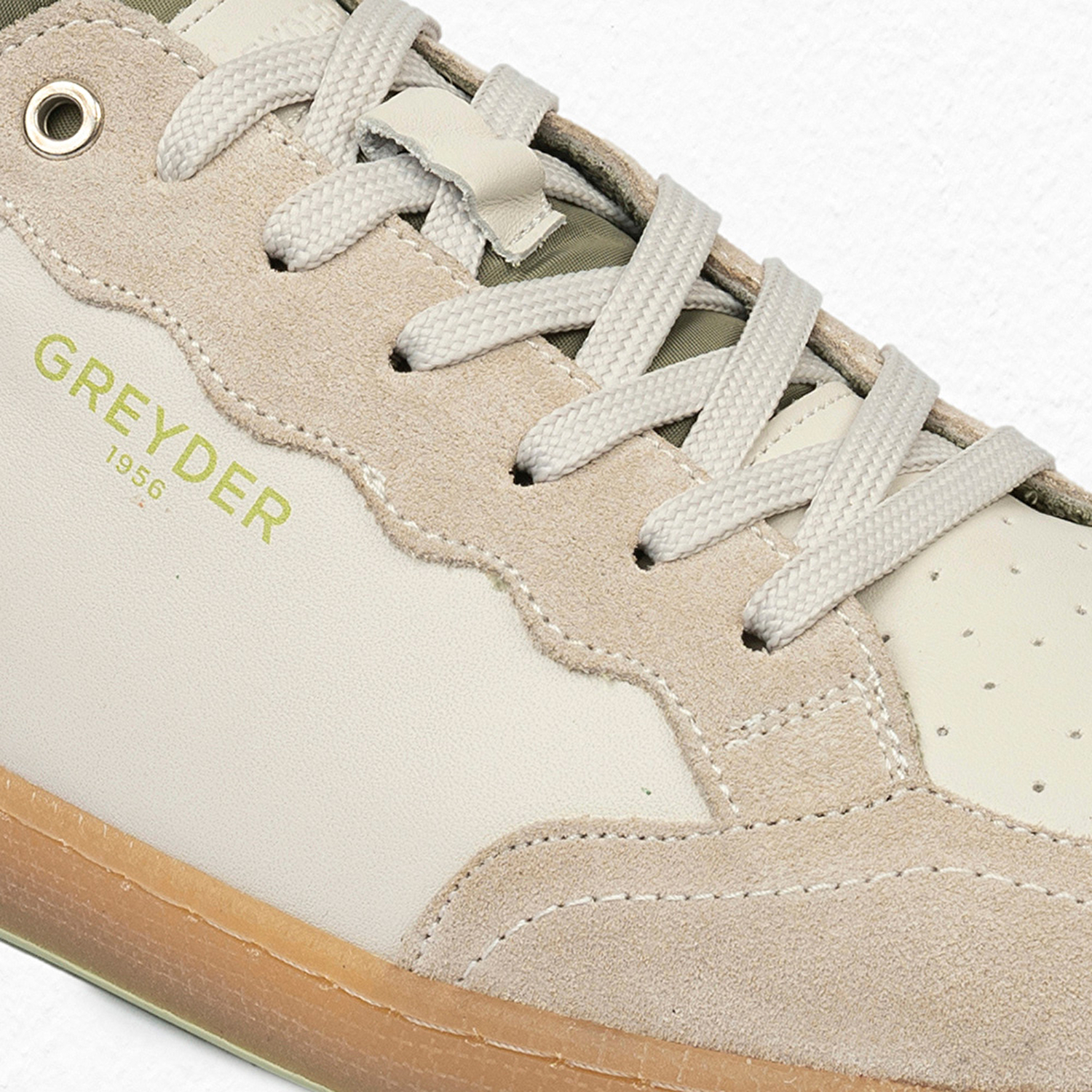 Erkek Bej Hakiki Deri Sneaker Ayakkabı 4Y1SA64532-5