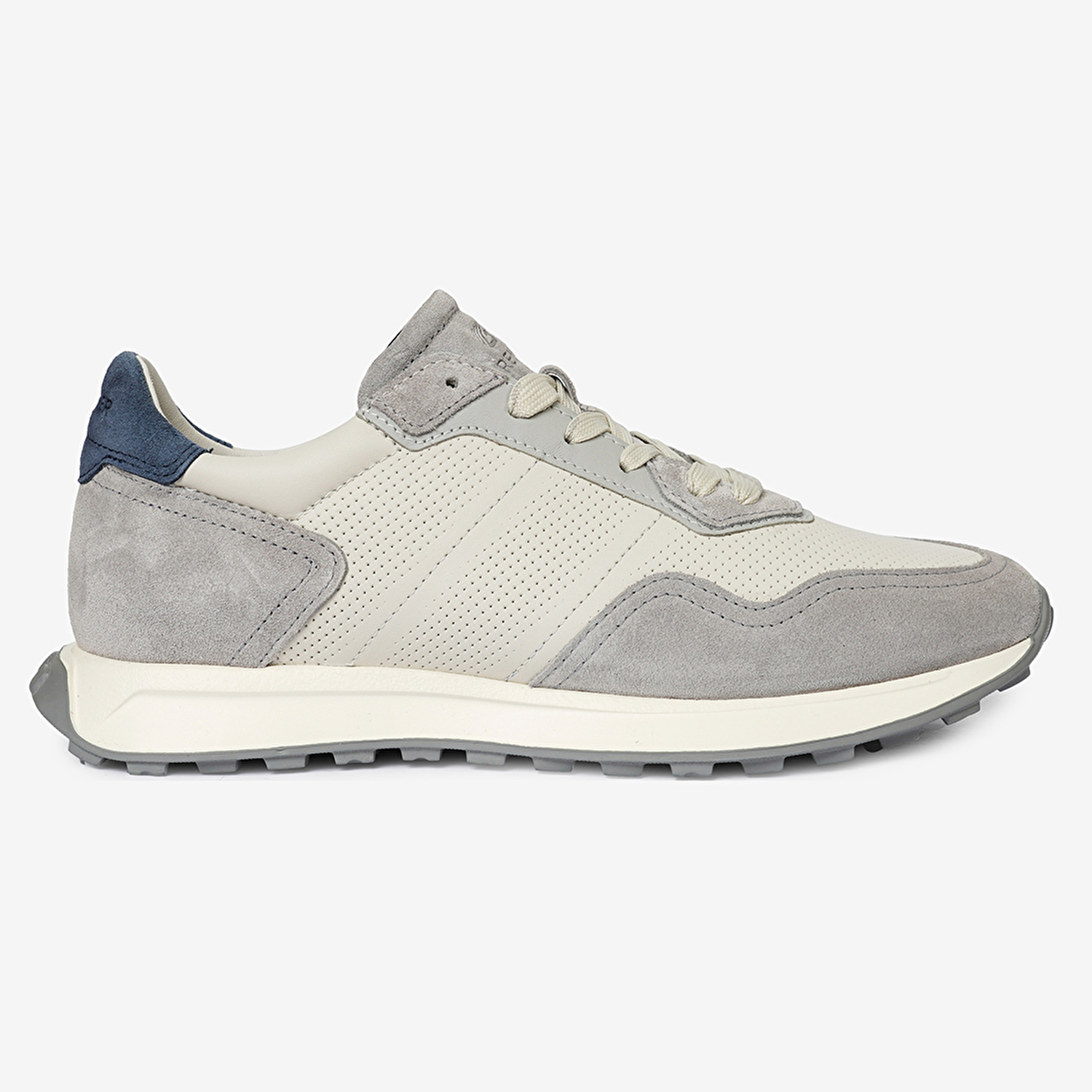 Erkek Açık Gri Hakiki Deri Sneaker Ayakkabı 4Y1UA17310-2
