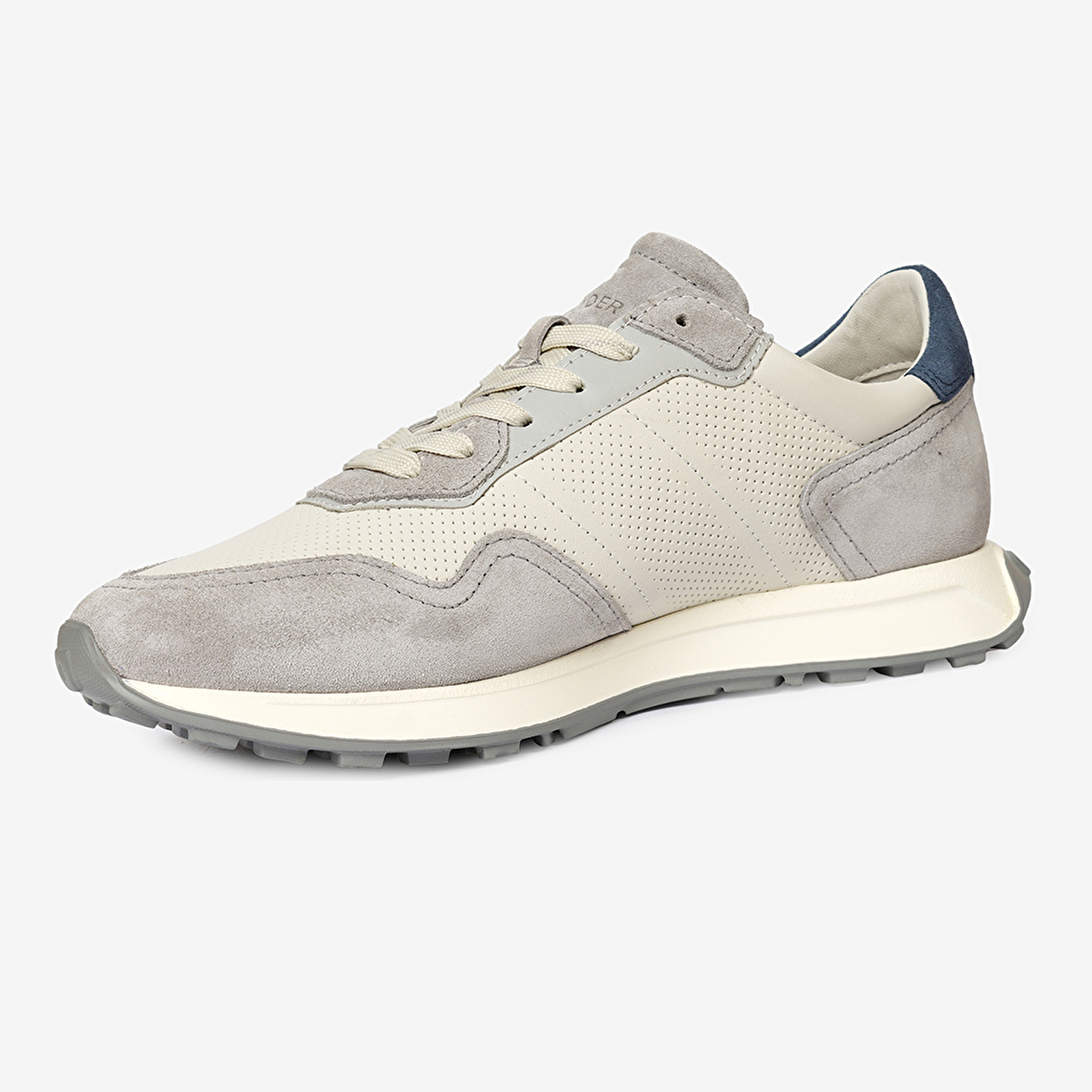 Erkek Açık Gri Hakiki Deri Sneaker Ayakkabı 4Y1UA17310-3