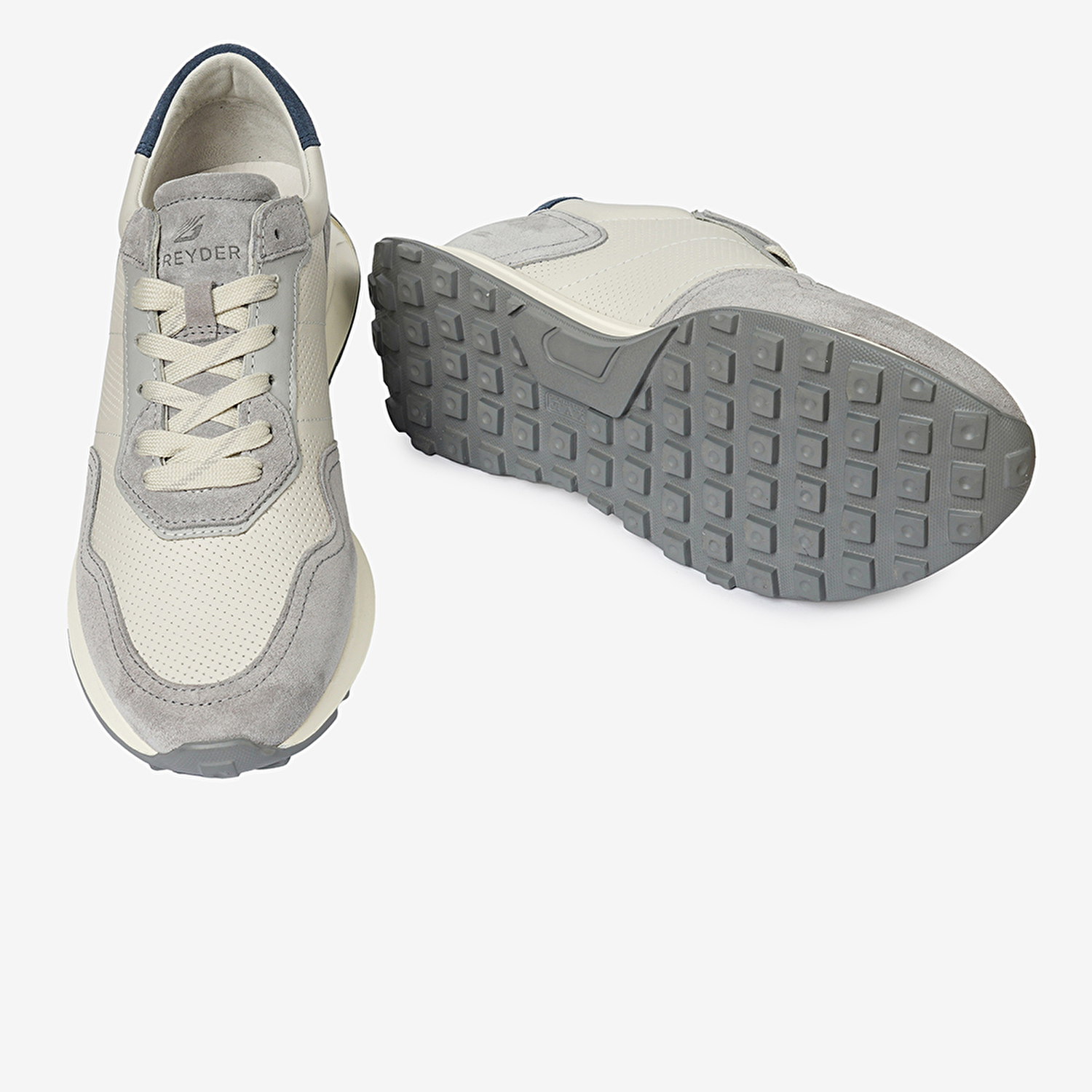 Erkek Açık Gri Hakiki Deri Sneaker Ayakkabı 4Y1UA17310-6