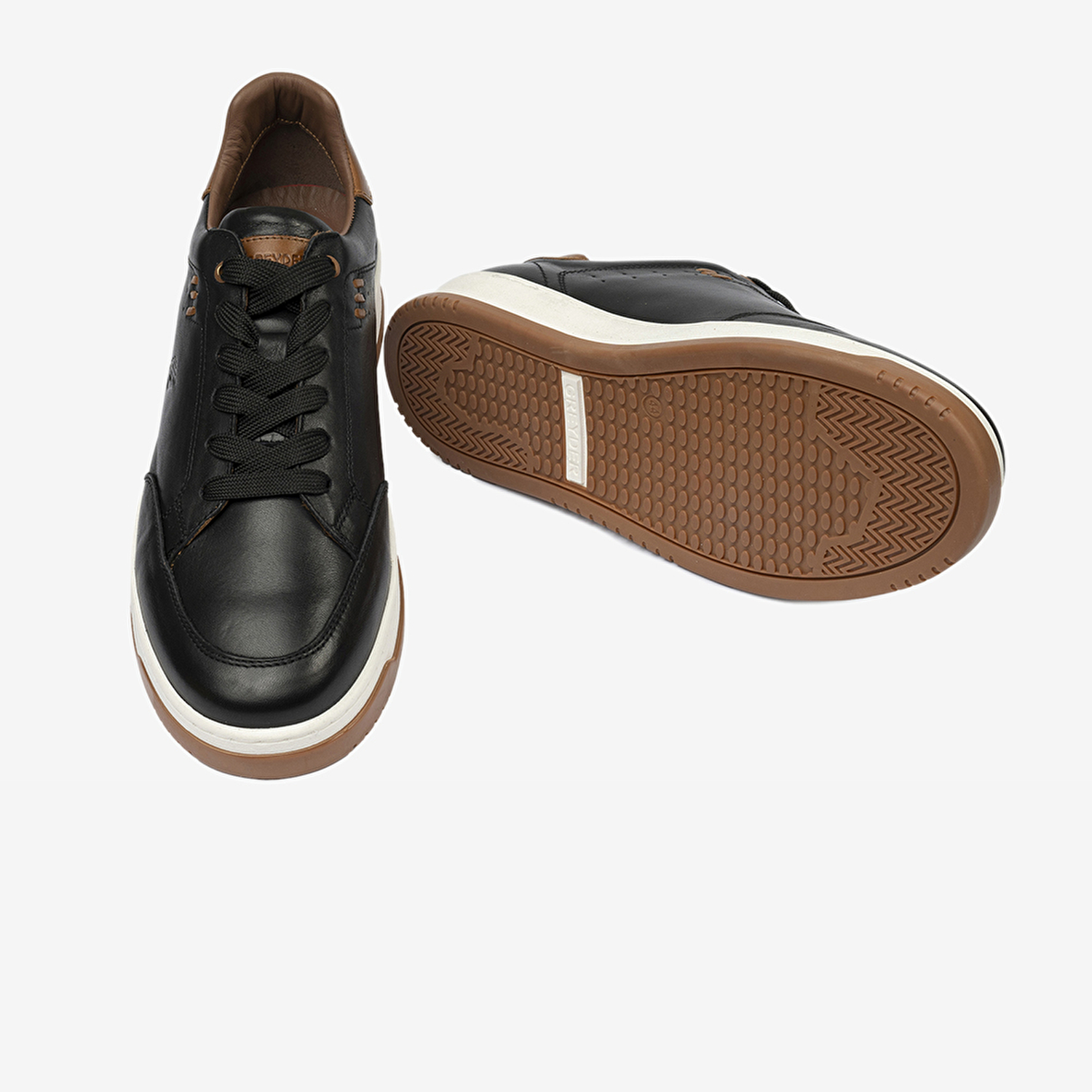 Erkek Siyah Hakiki Deri Sneaker Ayakkabı 4Y1UA17521-6