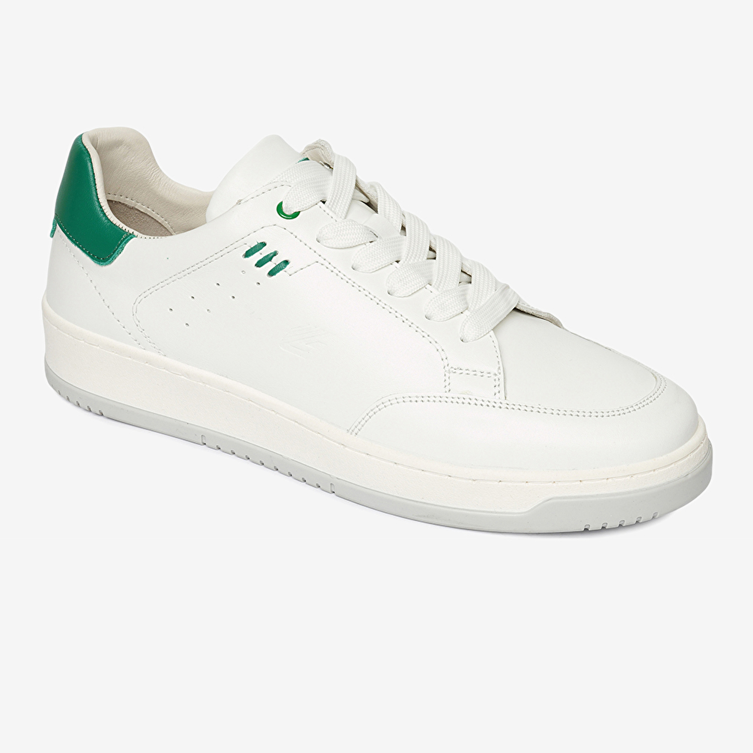 Erkek Beyaz Hakiki Deri Sneaker Ayakkabı 4Y1UA17521-1