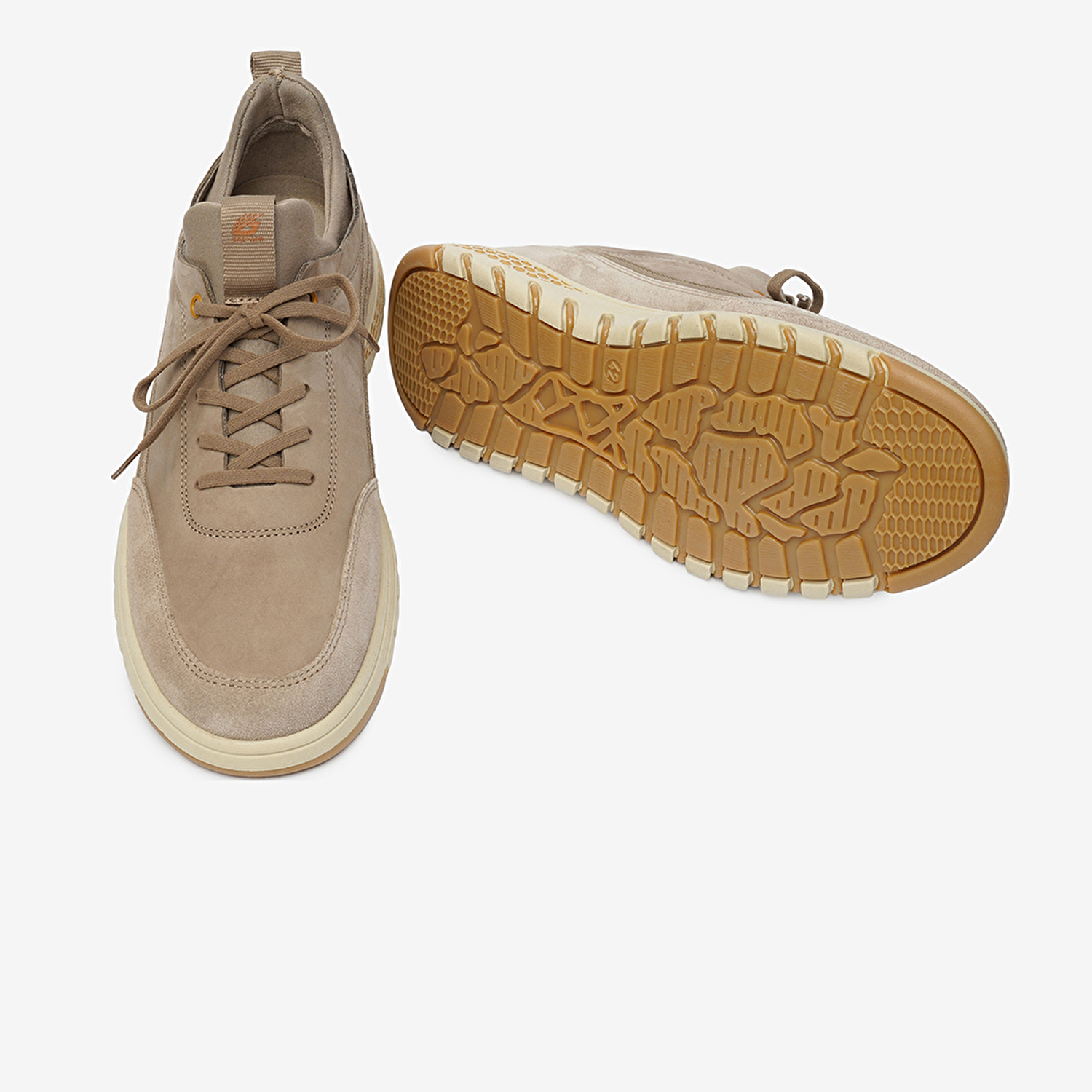 Erkek Koyu Vizon Hakiki Deri Sneaker Ayakkabı 4Y1UA17611-6
