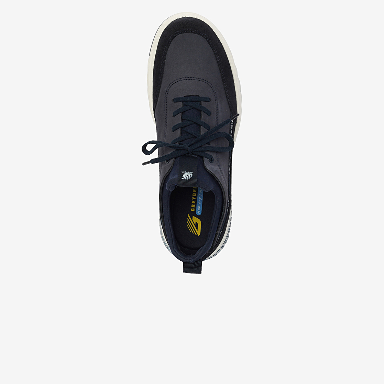 Erkek Açık Lacivert Hakiki Deri Sneaker Ayakkabı 4Y1UA17611-4