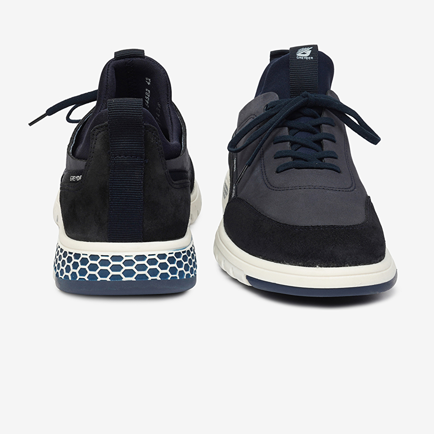 Erkek Açık Lacivert Hakiki Deri Sneaker Ayakkabı 4Y1UA17611-7