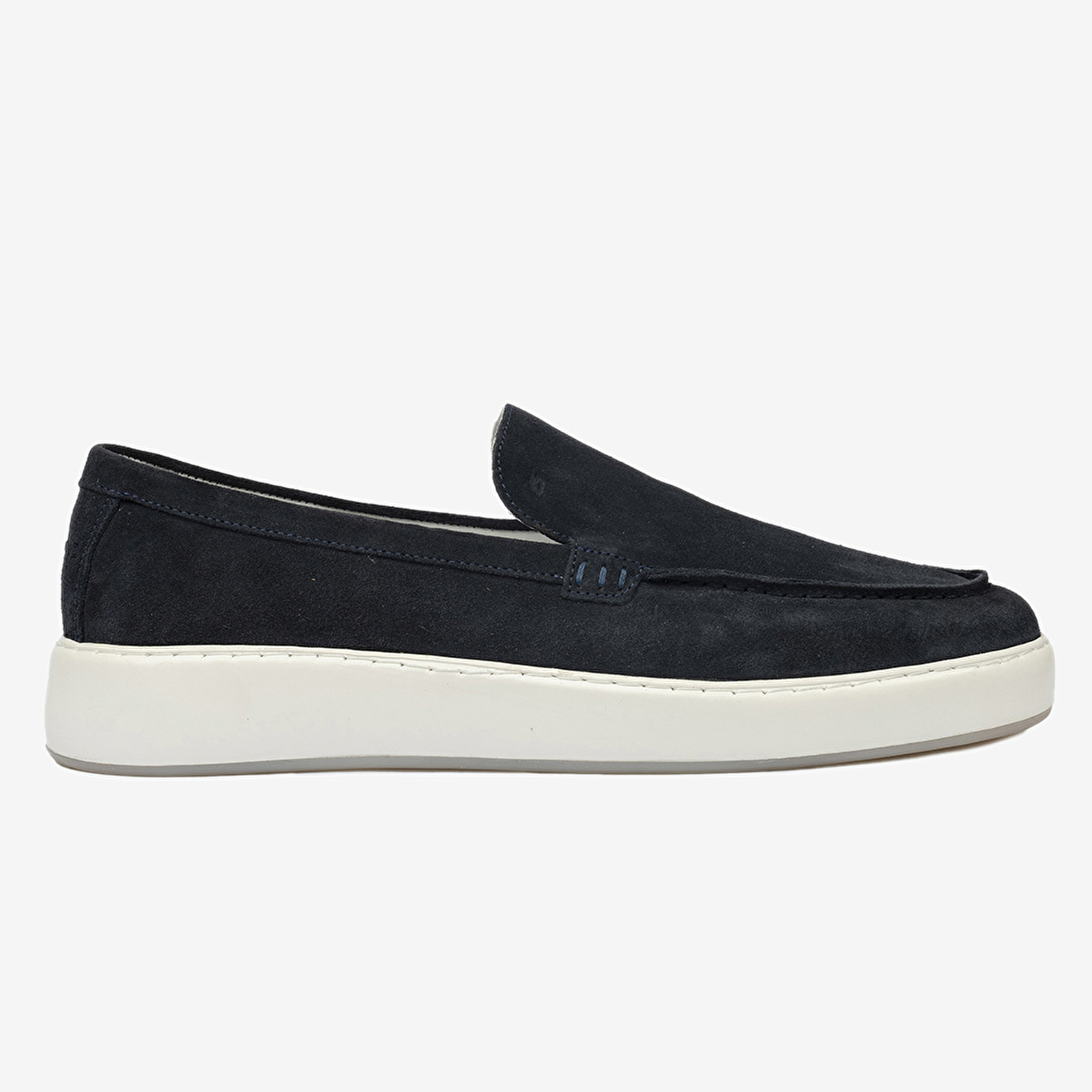 Erkek Lacivert Hakiki Deri Loafer Ayakkabı 4Y1UA64565-4
