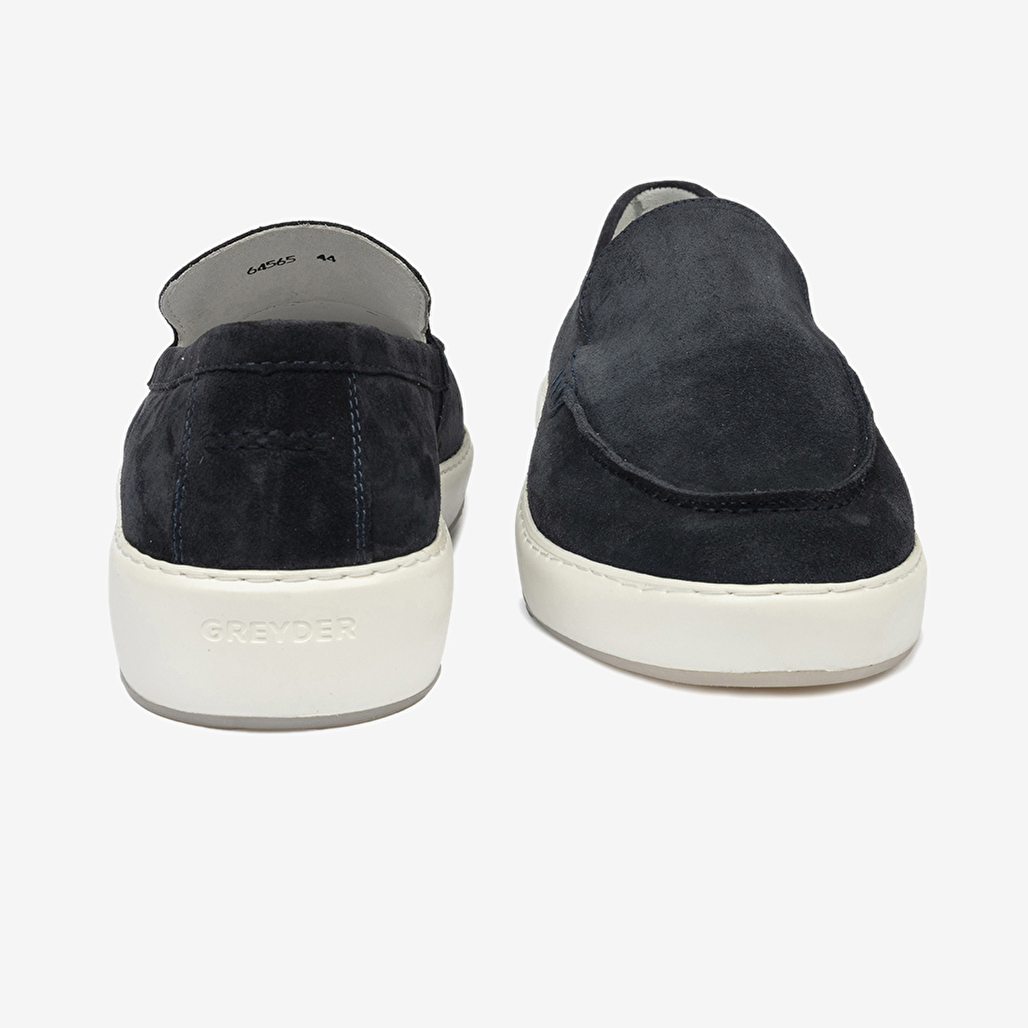 Erkek Lacivert Hakiki Deri Loafer Ayakkabı 4Y1UA64565-9