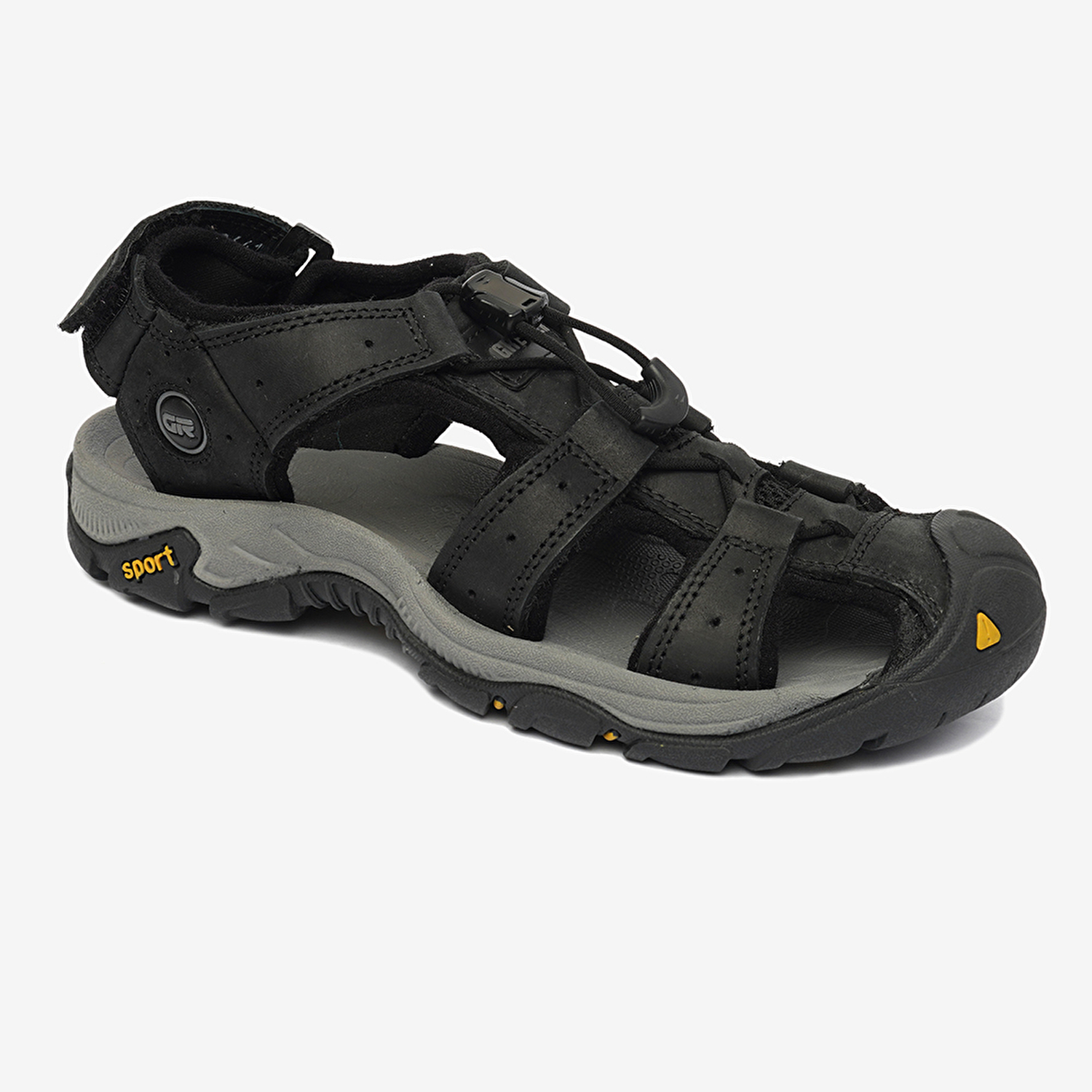 Kadın Siyah Koyu Gri Hakiki Deri Sandalet 4Y2CS30641-1