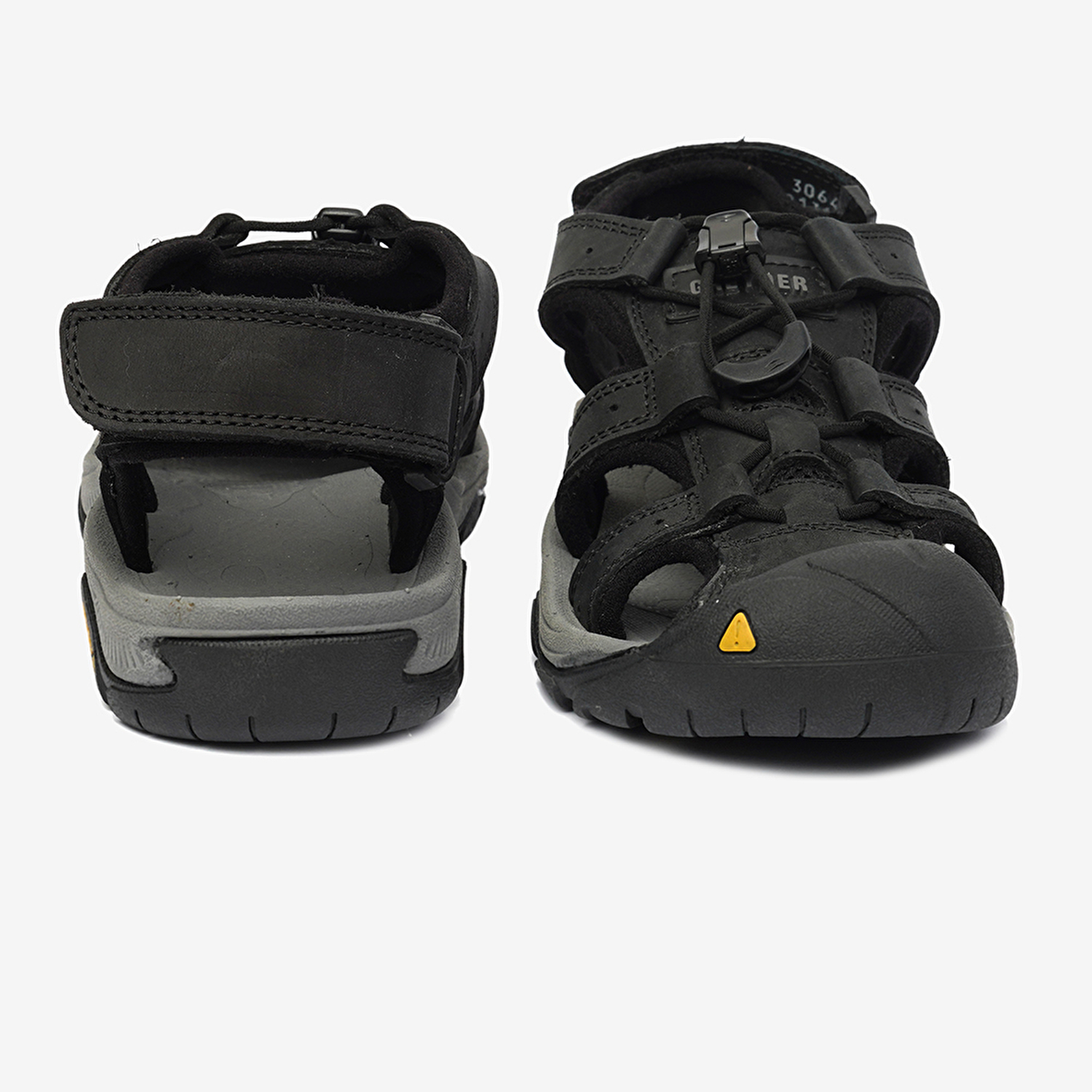 Kadın Siyah Koyu Gri Hakiki Deri Sandalet 4Y2CS30641-7