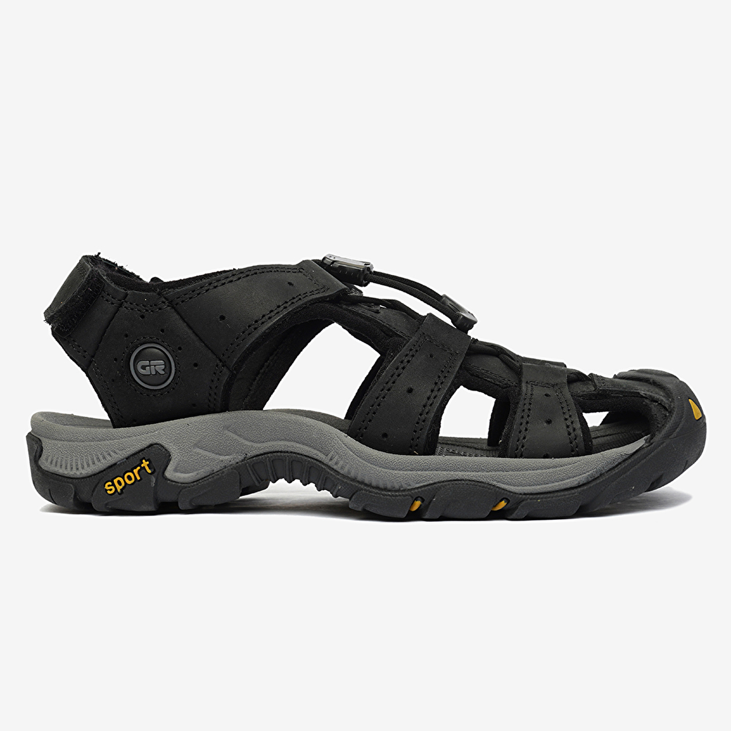 Kadın Siyah Koyu Gri Hakiki Deri Sandalet 4Y2CS30641-2