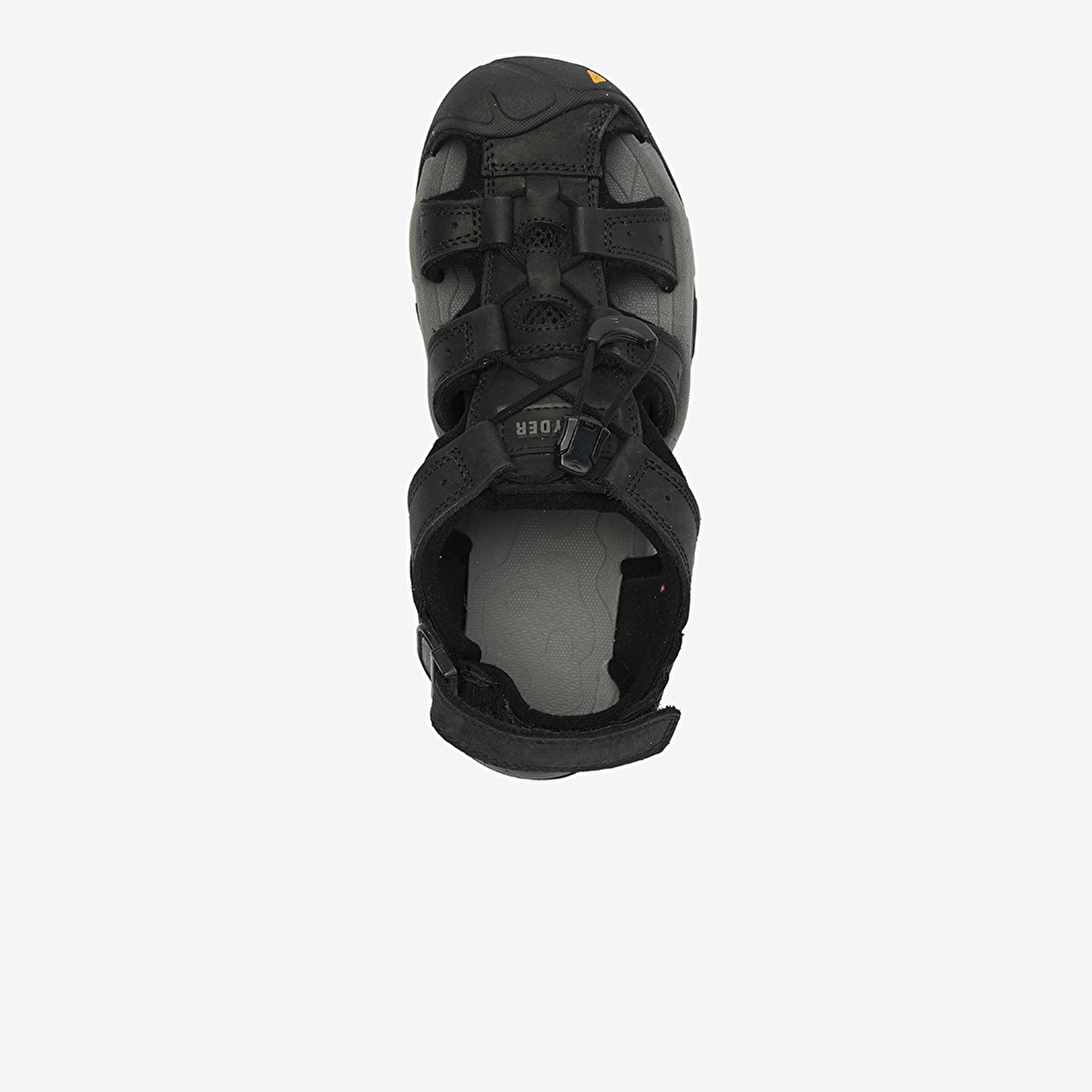 Kadın Siyah Koyu Gri Hakiki Deri Sandalet 4Y2CS30641-4