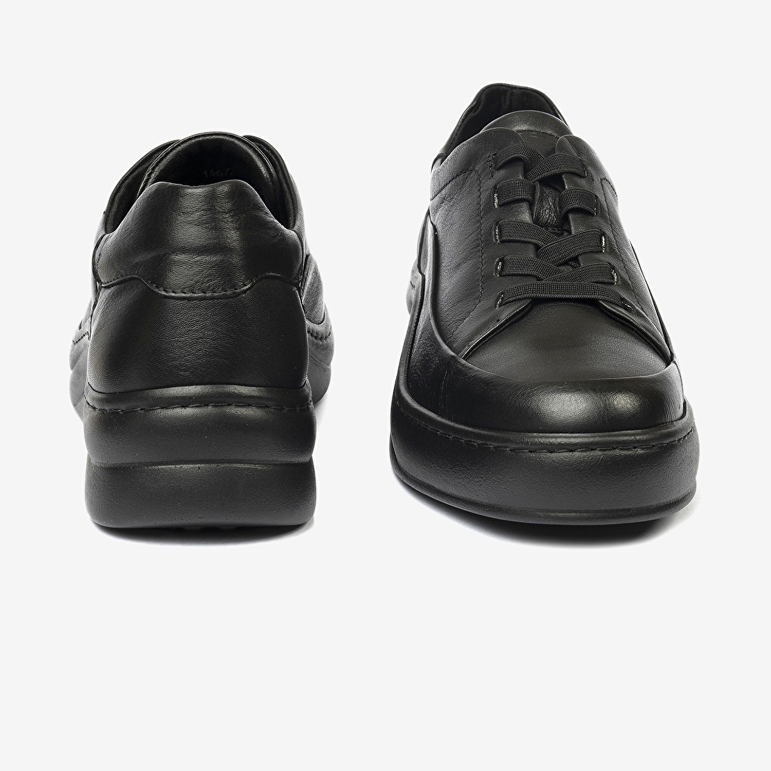 Kadın Siyah Hakiki Deri Sneaker Ayakkabı 4Y2FA59052-7