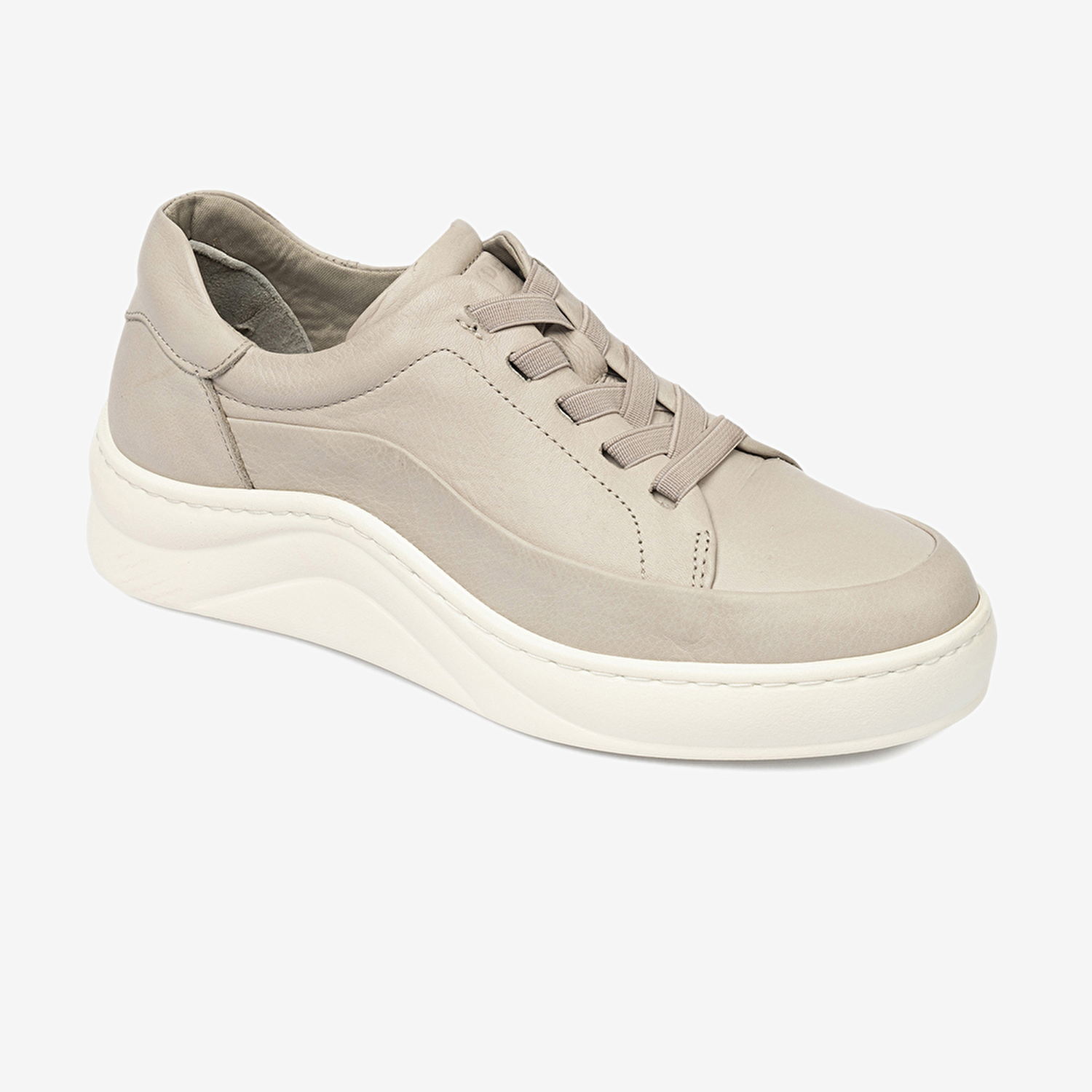 Kadın Vizon Hakiki Deri Sneaker Ayakkabı 4Y2FA59052-1