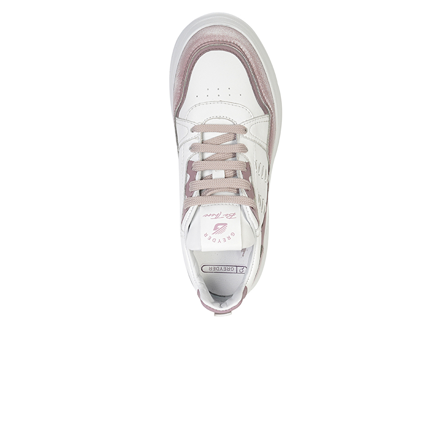 Kadın Lila Beyaz Hakiki Deri Sneaker Ayakkabı 4Y2SA33220-3