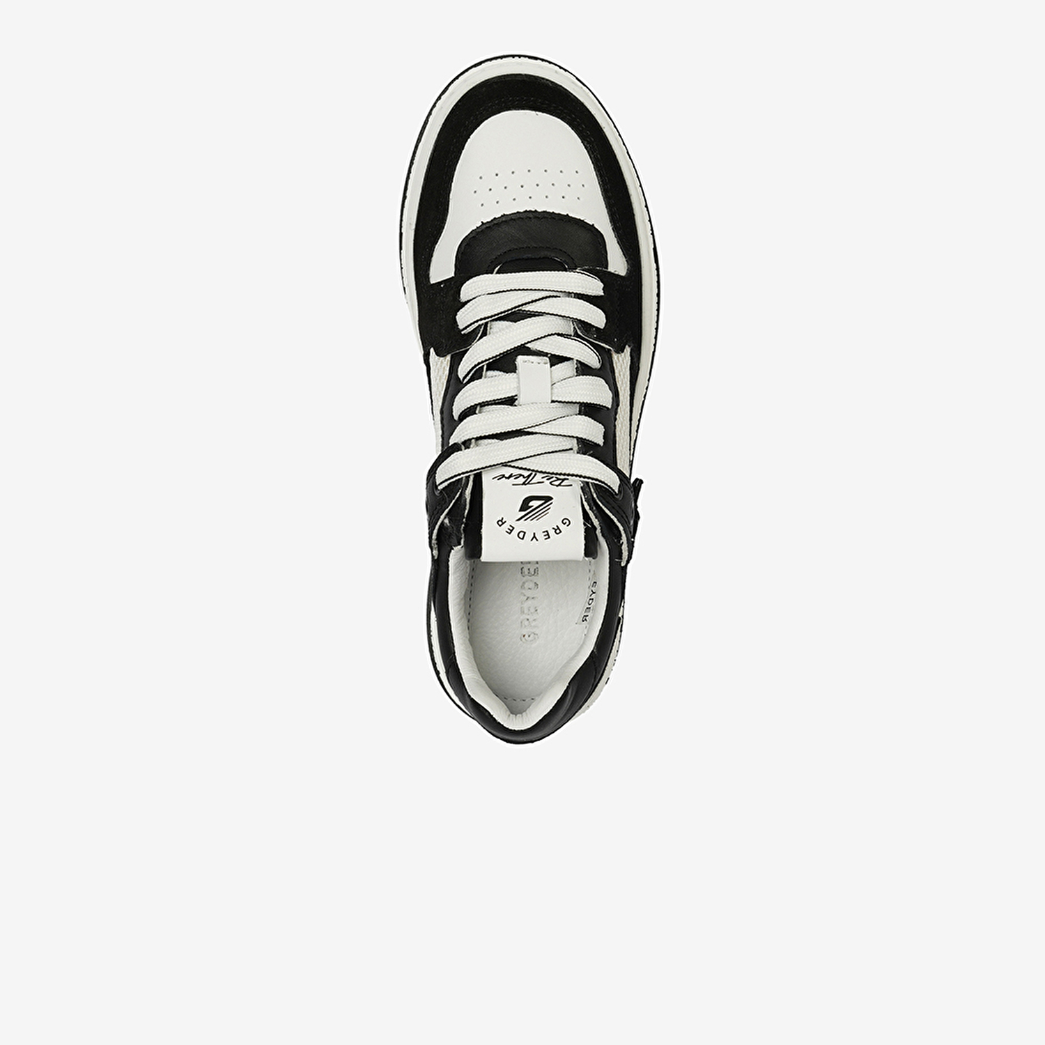 Kadın Siyah Beyaz Hakiki Deri Sneaker Ayakkabı 4Y2SA33290-4