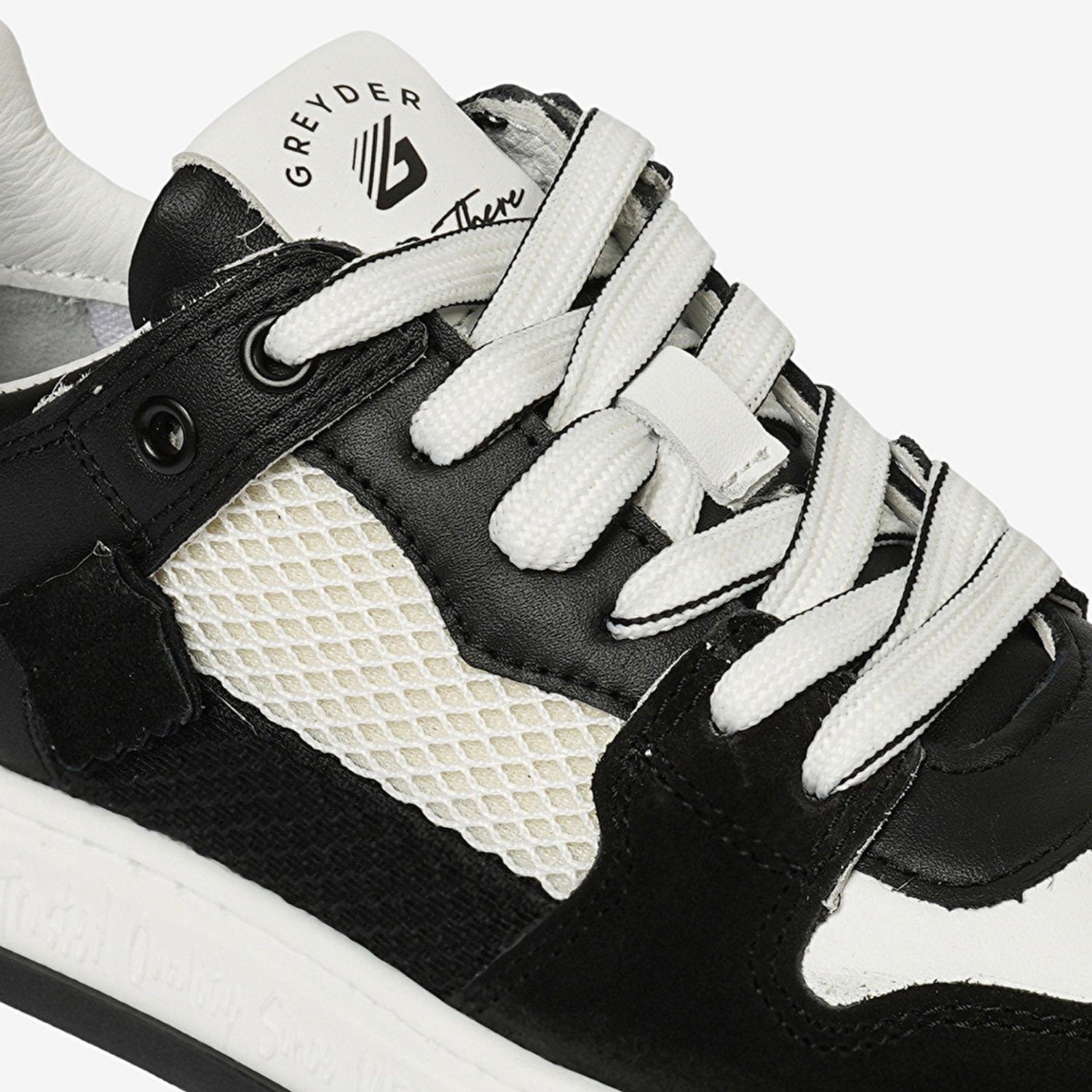 Kadın Siyah Beyaz Hakiki Deri Sneaker Ayakkabı 4Y2SA33290-5