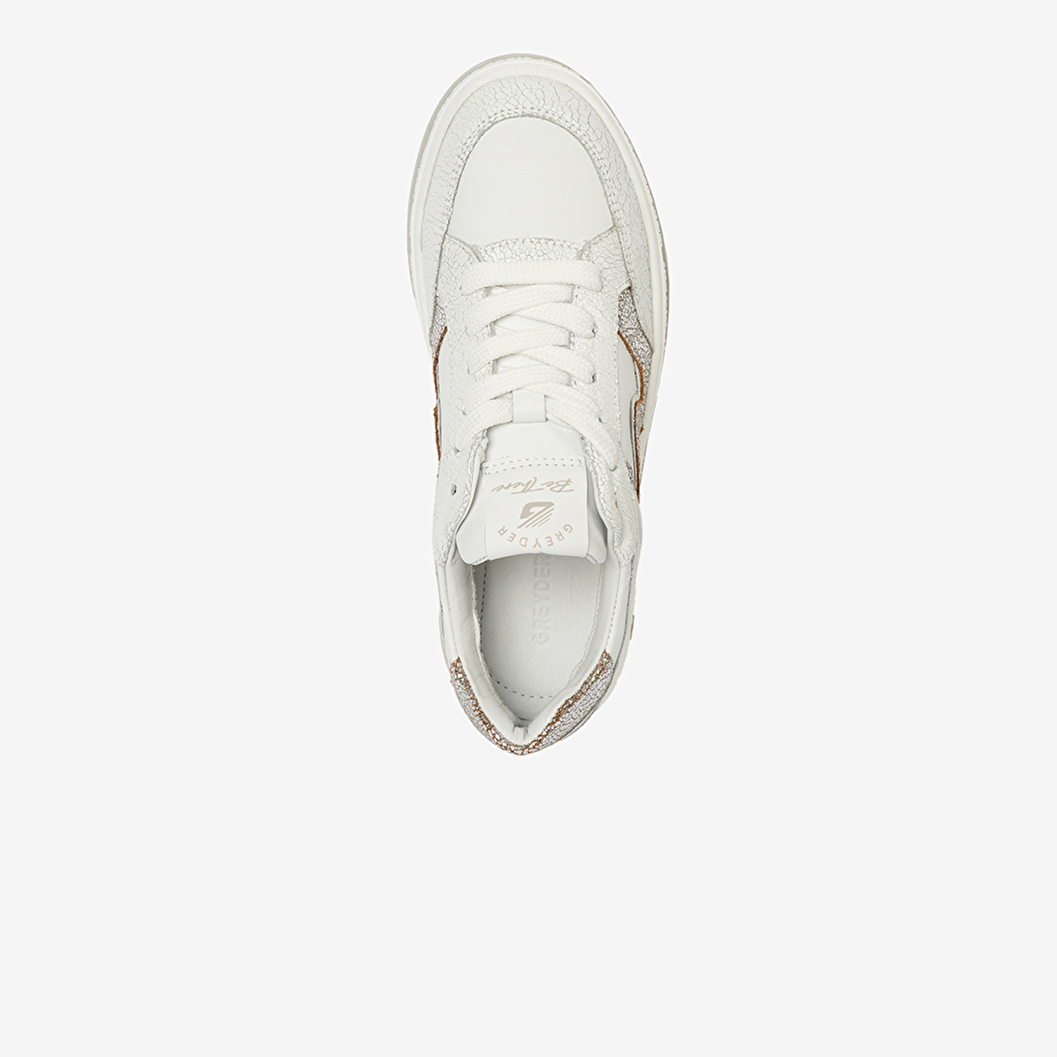 Kadın Beyaz Gümüş Hakiki Deri Sneaker Ayakkabı 4Y2SA33291-4