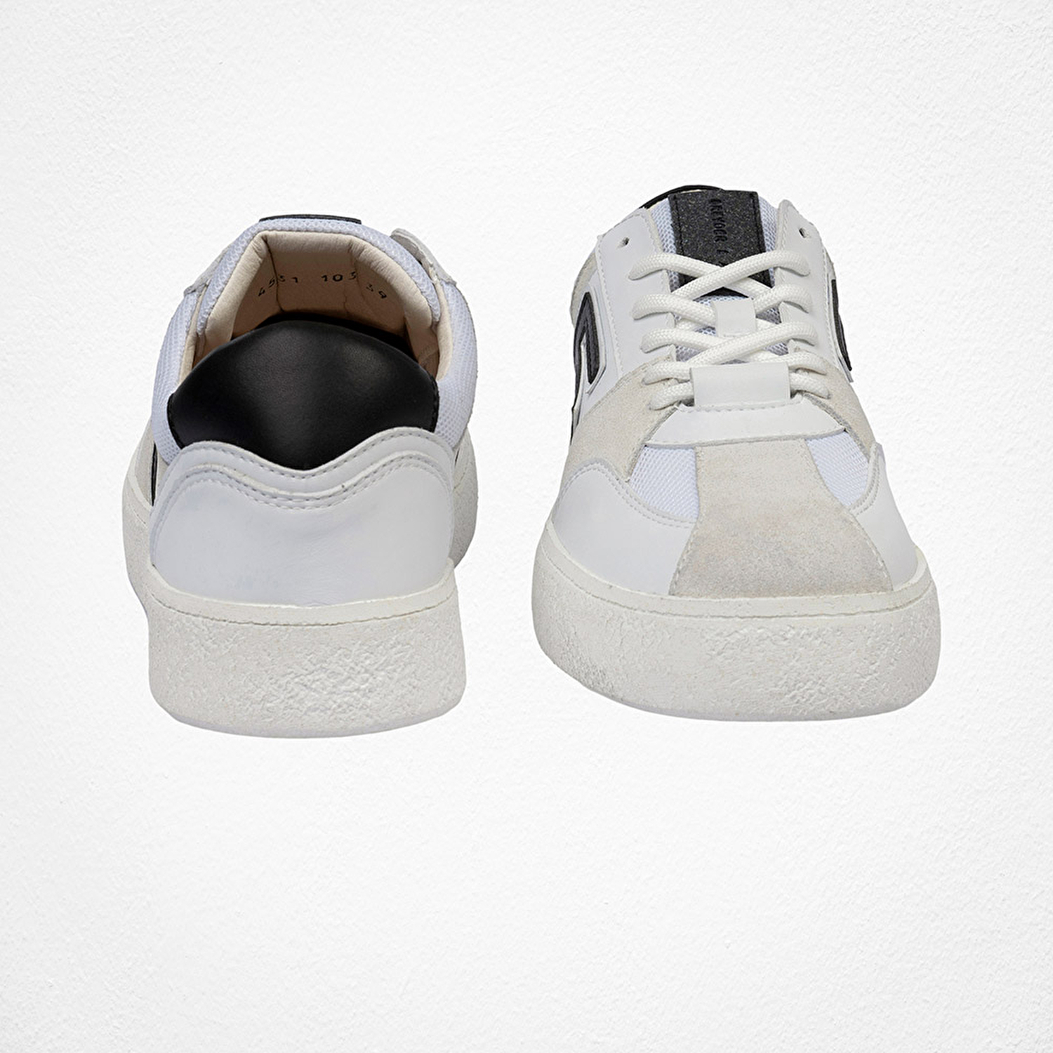 GreyderLAB Kadın Beyaz Siyah Sneaker Ayakkabı 4Y2SA45131-7
