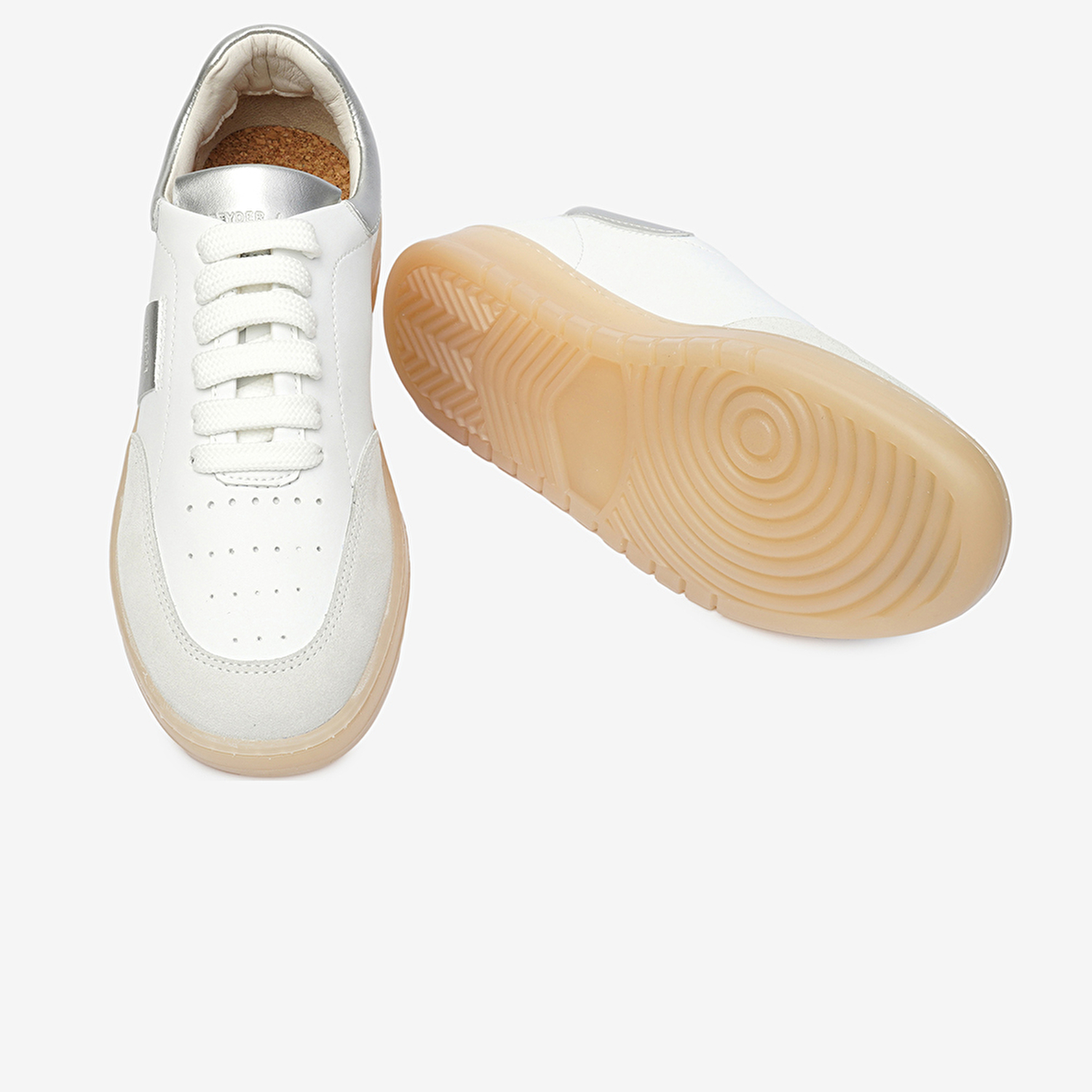 GreyderLAB Kadın Beyaz Gümüş Sneaker Ayakkabı 4Y2SA45160-6