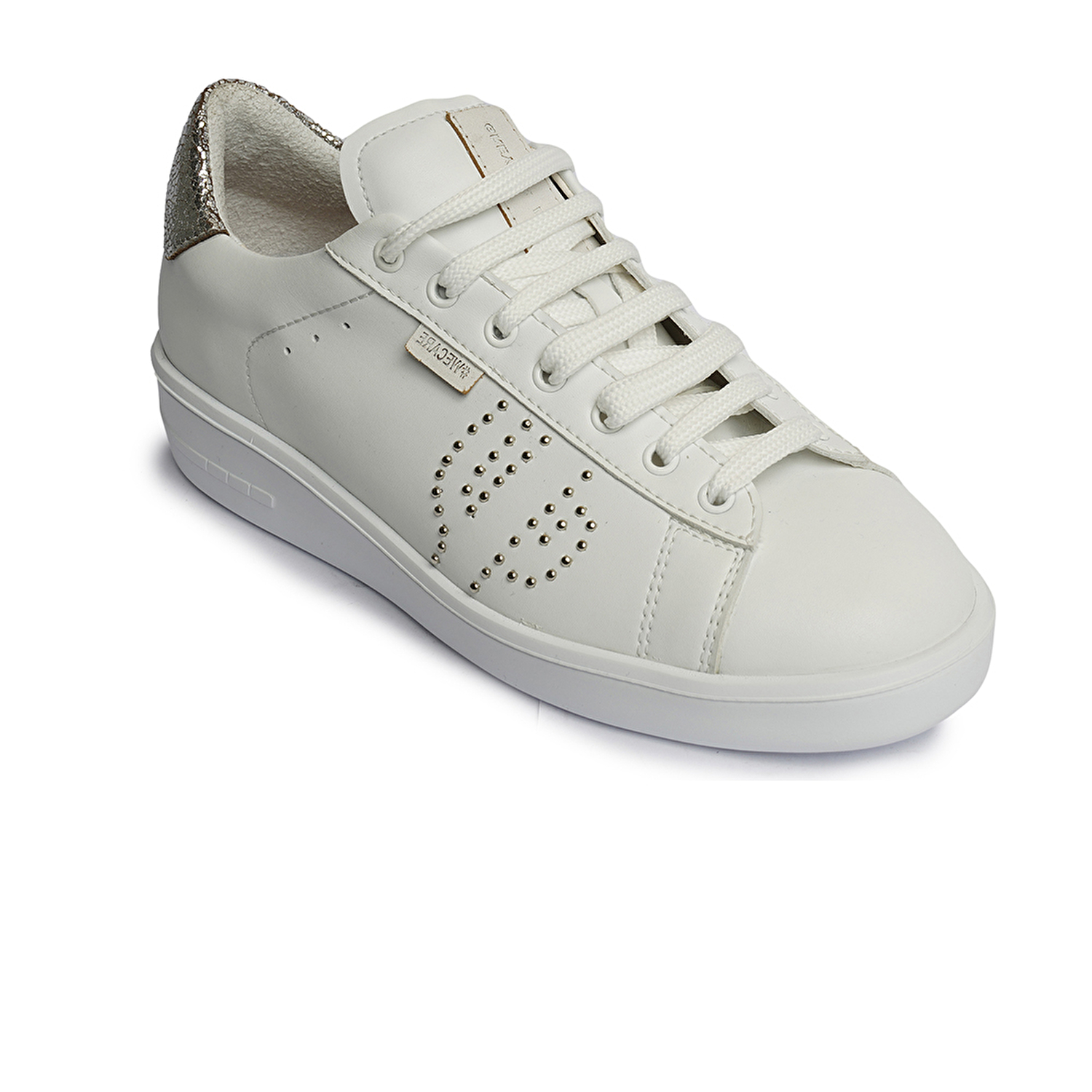 Kadın Gümüş Hakiki Deri Sneaker Ayakkabı 4Y2SA45200-1