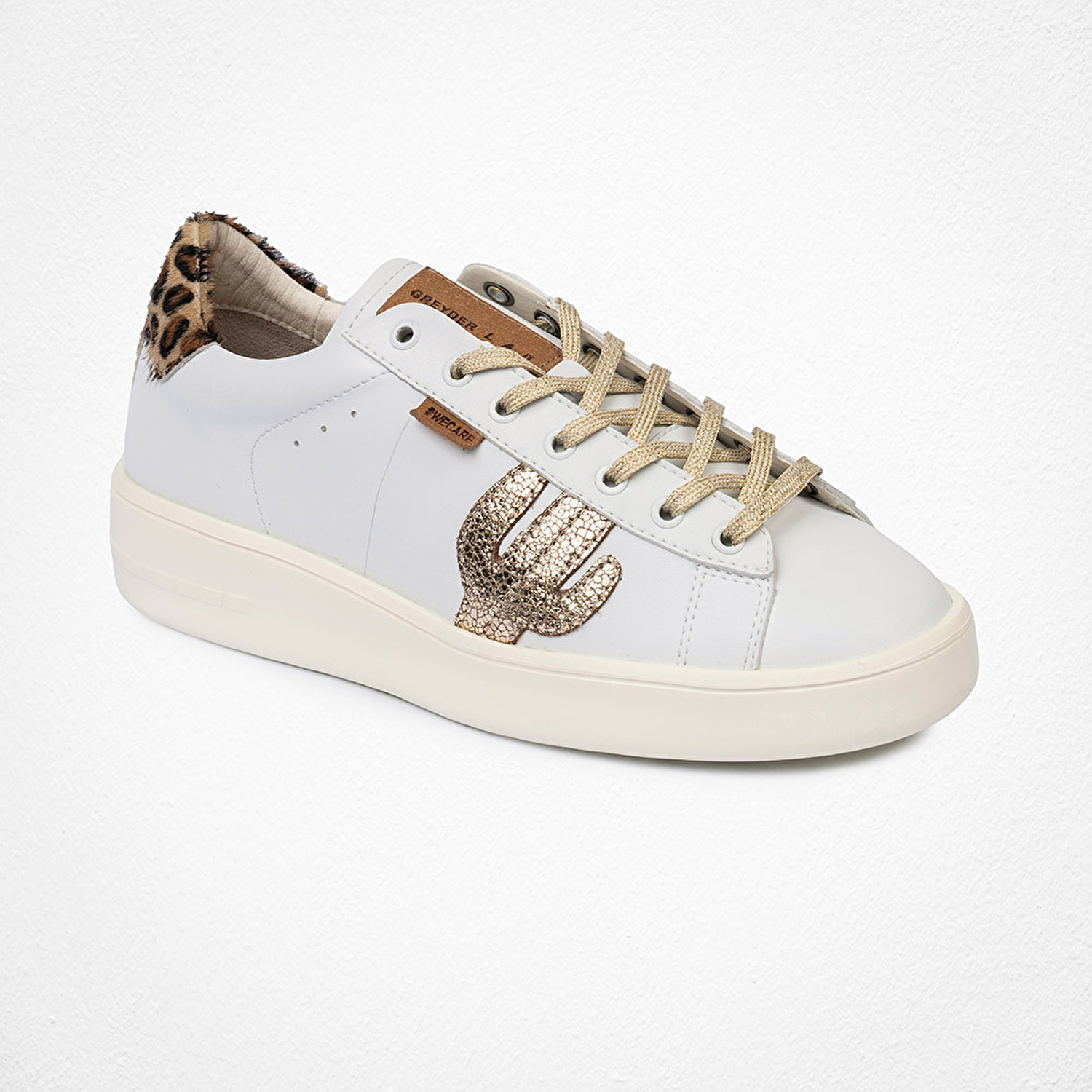 GreyderLAB Kadın Altın Hakiki Deri Sneaker Ayakkabı 4Y2SA45201-1
