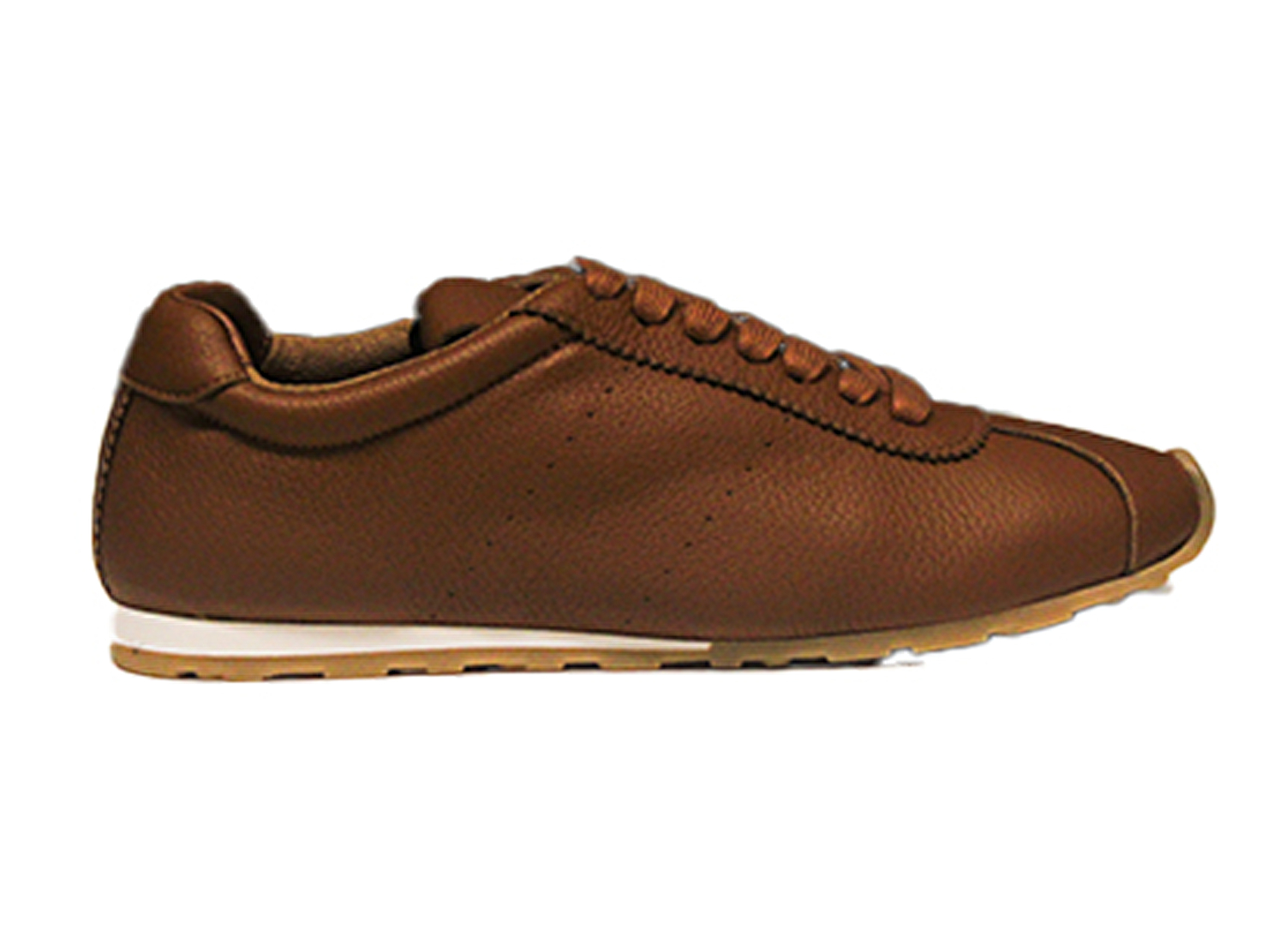 Kadın Taba Hakiki Deri Sneaker Ayakkabı 4Y2SA59188-1