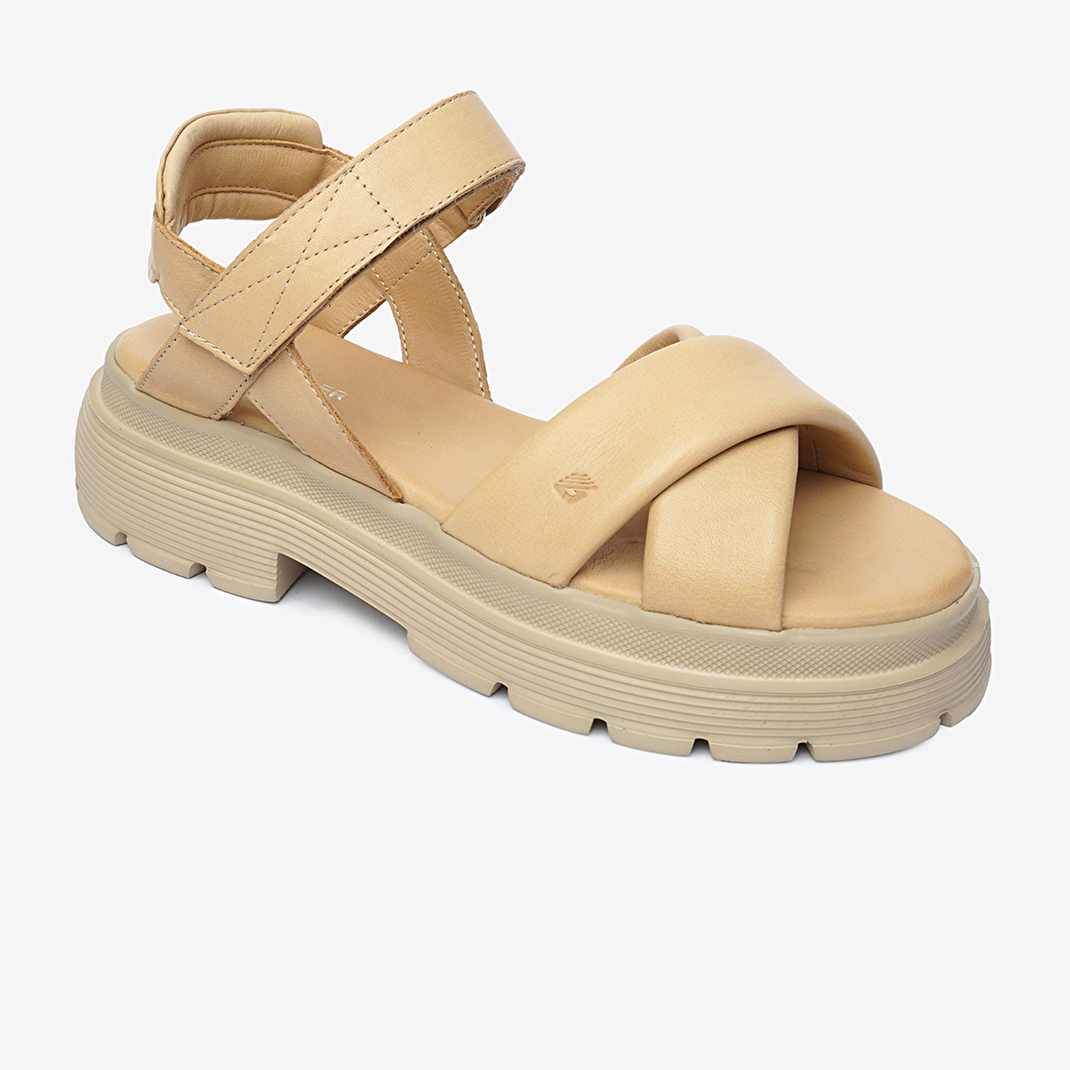 Kadın Nude Hakiki Deri Sandalet 4Y2TS59040-1