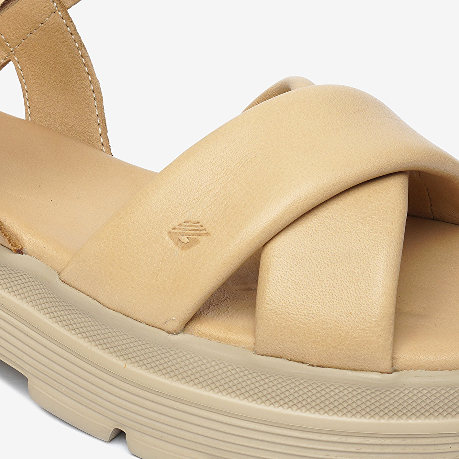 Kadın Nude Hakiki Deri Sandalet 4Y2TS59040-5